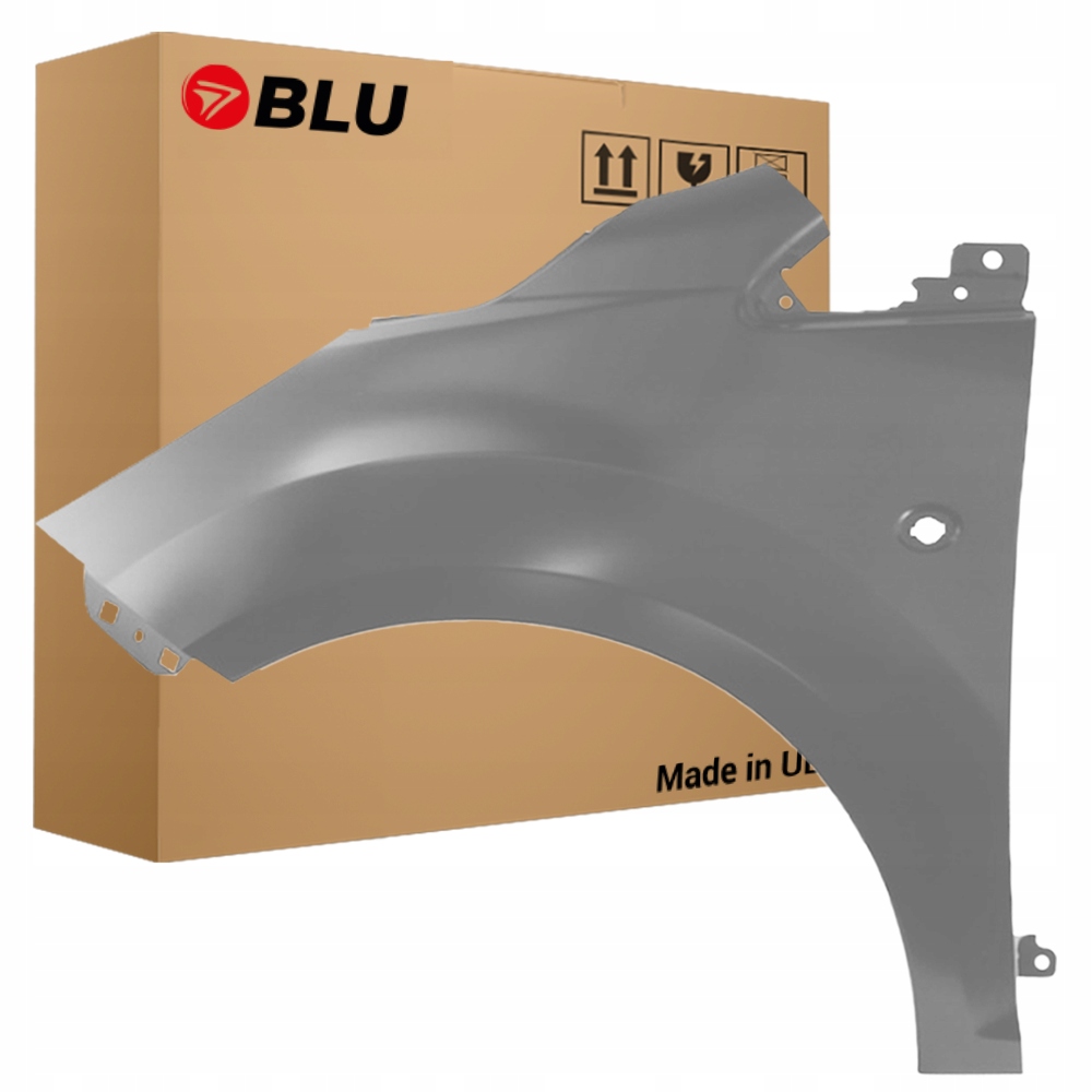 Blu Blatník Ford Ka II 2 Zjnc levý stříbrný 08-15 přední MoondustSilver