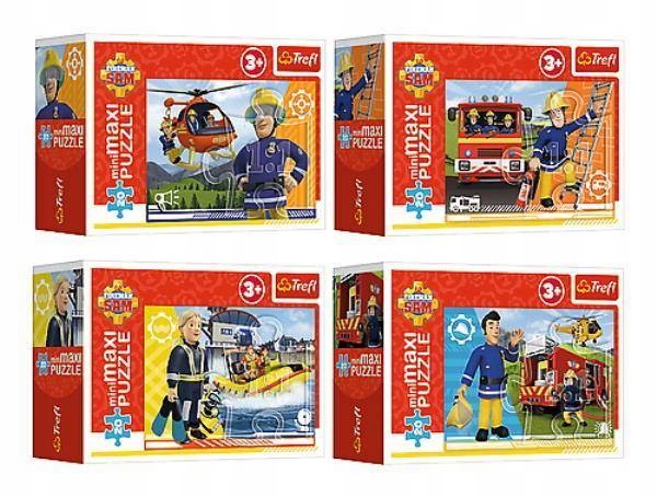 

Puzzle Minimaxi 2 Strażak Sam 4w1 Trefl 20 el.