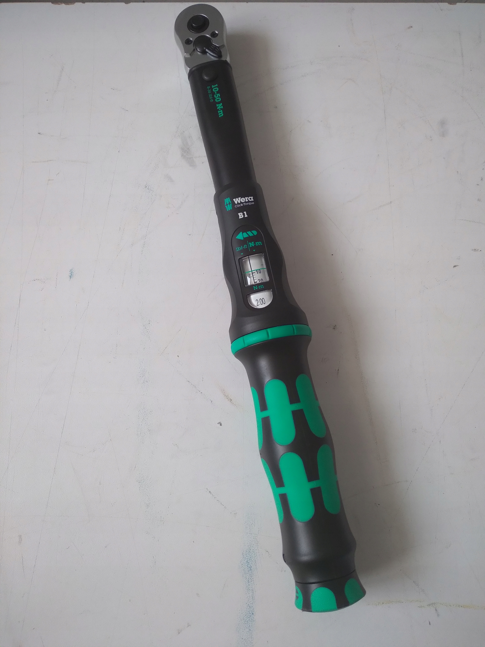 WERA Klucz Dynamometryczny 3/8" 10-50 Nm z Grzechotką Czarny Zielony — miniatura 11