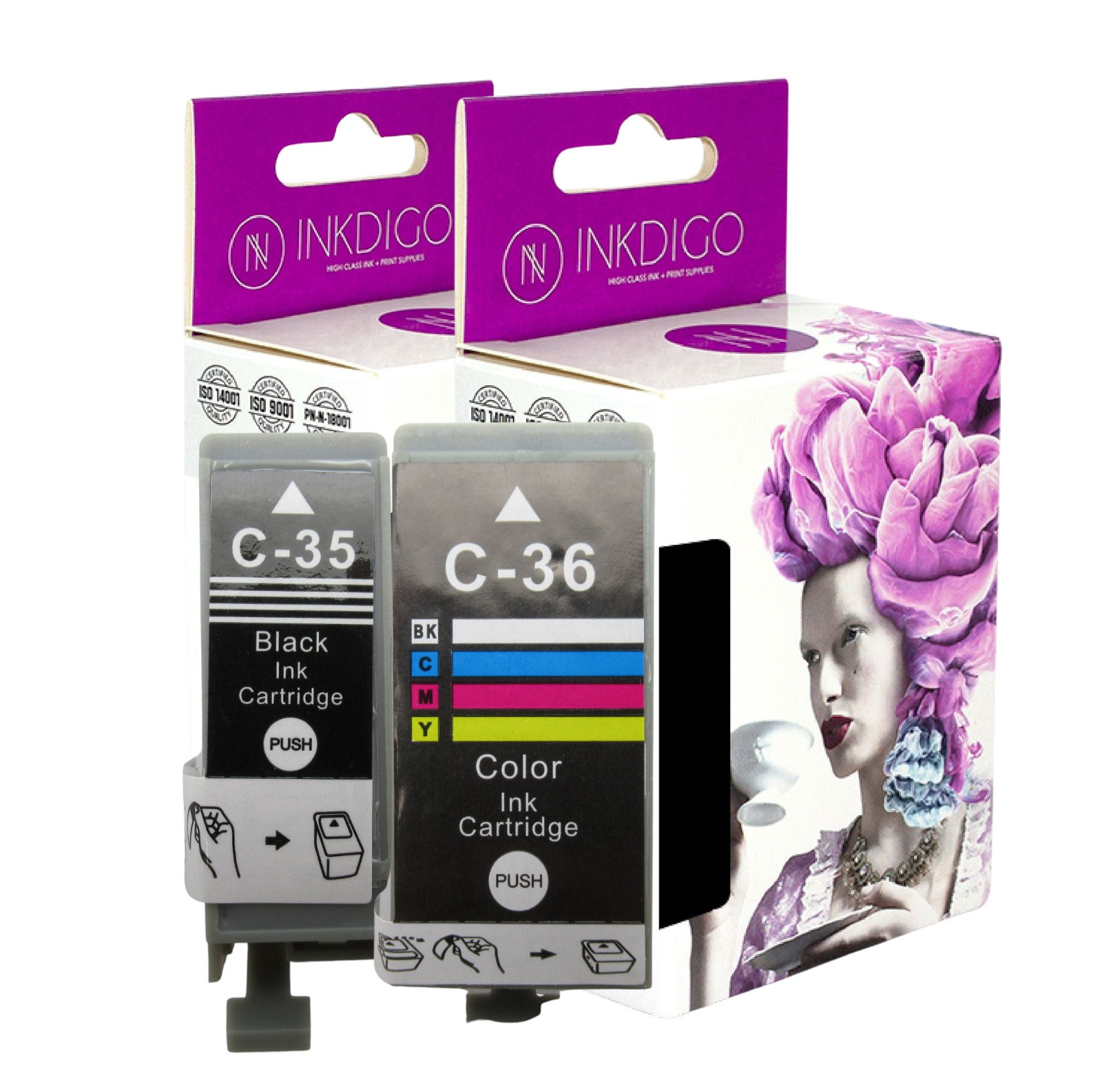 

2x Tusze Zamienne Canon IP100 IP110 CLI-36 PGI-35