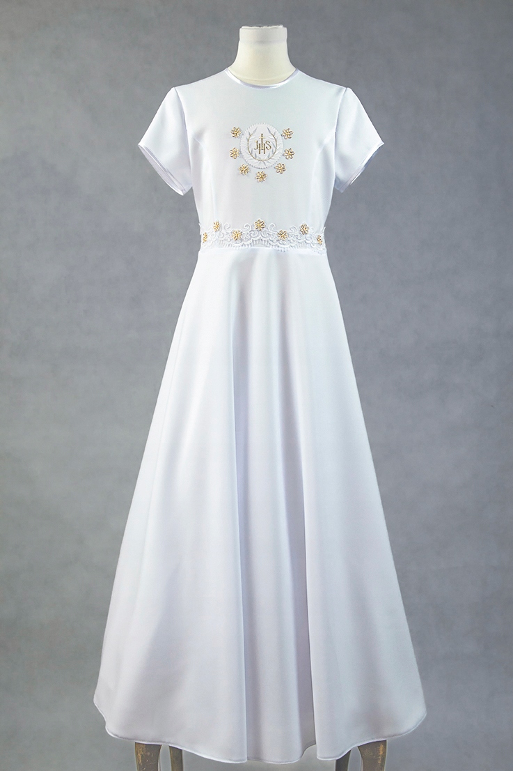 ALBA SUKIENKA KOMUNIJNA Z BOLERKIEM SZYTA NA MIARĘ Rozmiar 128