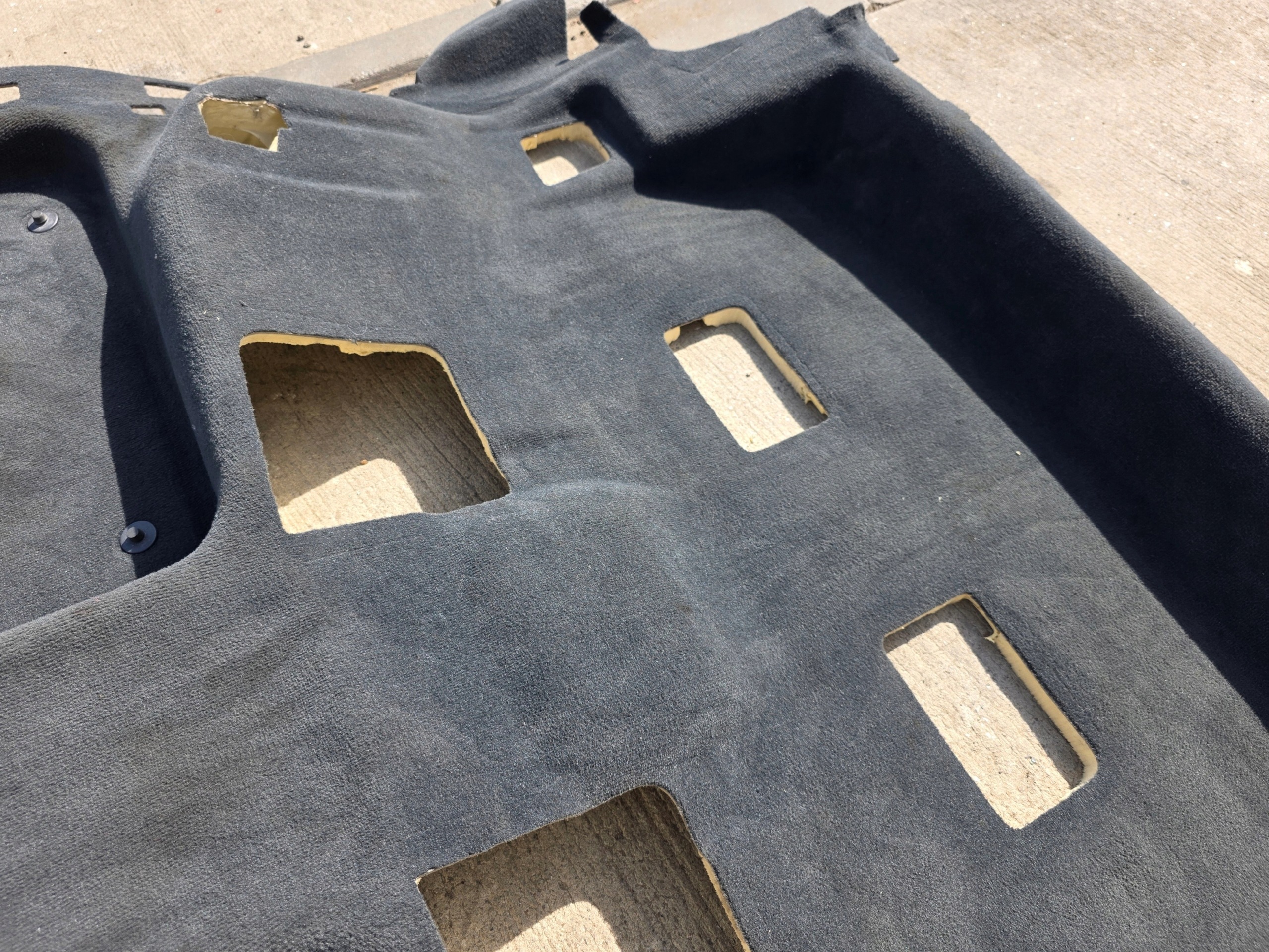 carpet mats AUDI Q7 4M 2-3 RZAD 4M0863019C original