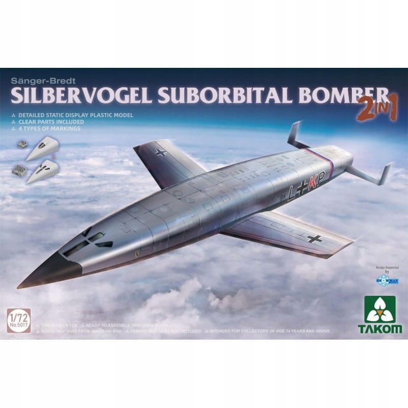 Takom 5017 Sänger-Bredt Silbervogel Suborbital Bomber 1/72