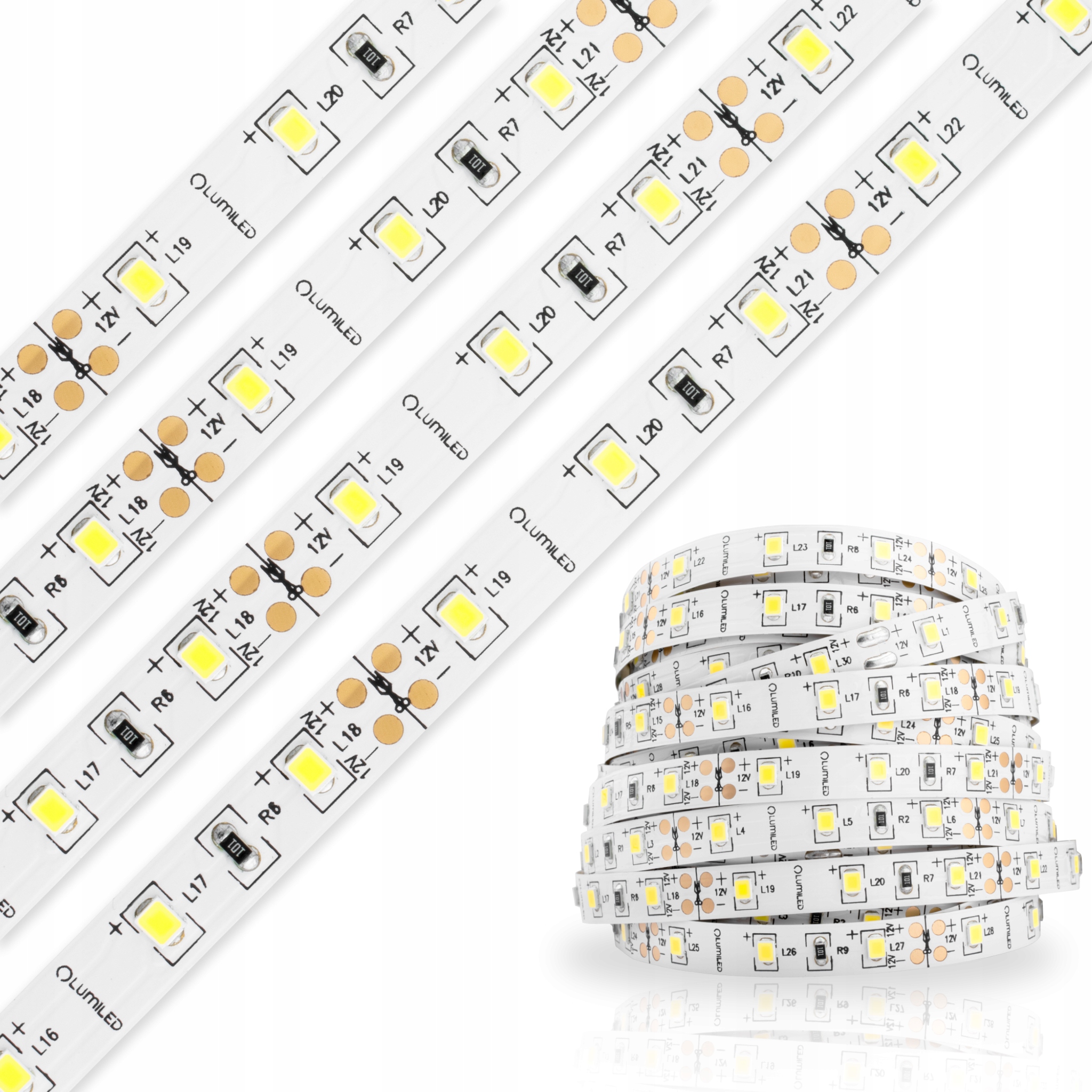 

Taśma Led 24W 300LED Smd 2835 Cri> 80 Zimna 5m