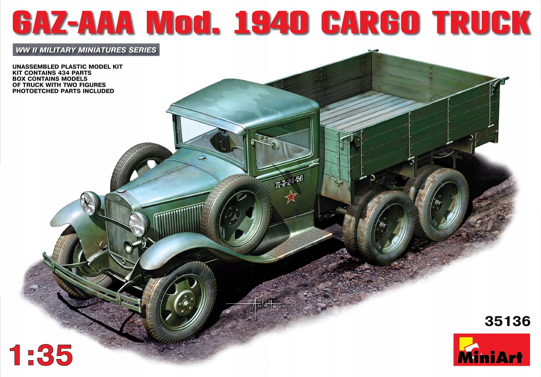 Plyn-aaa Mod. 1940. Cargo Truck 1:35 MiniArt 35136