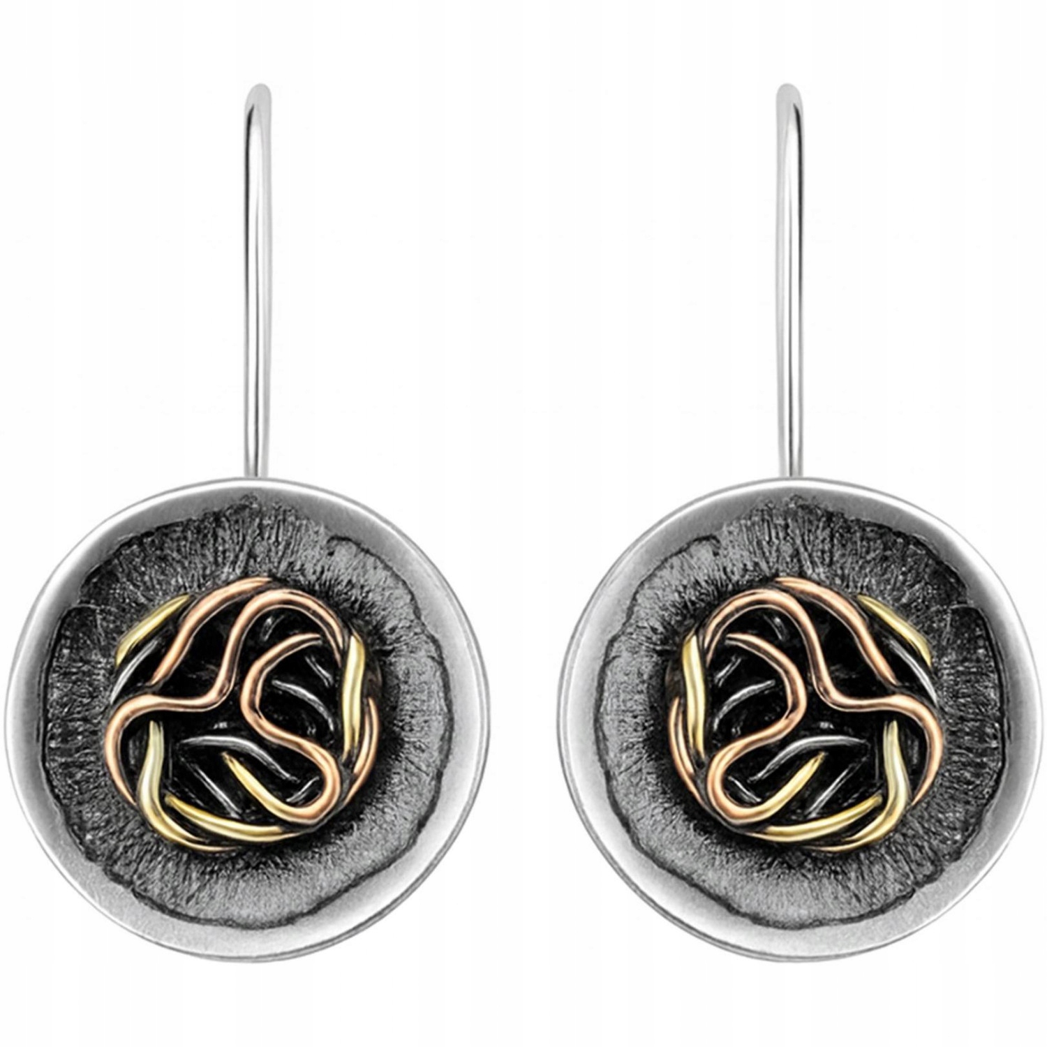 Dámské Náušnice Harf stříbro kolečko