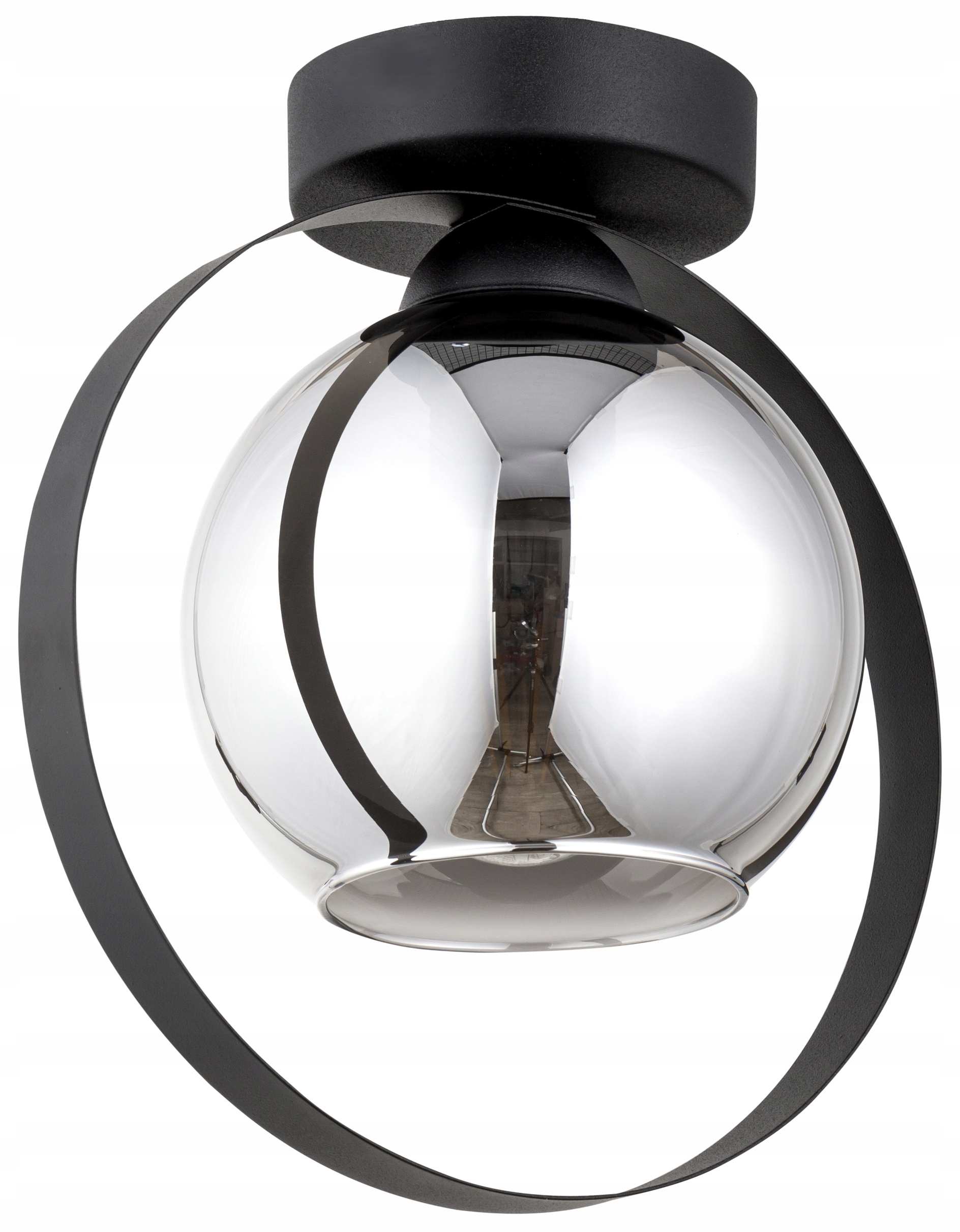 

Szklana Lampa Wisząca Sufitowa Kula Led Loft