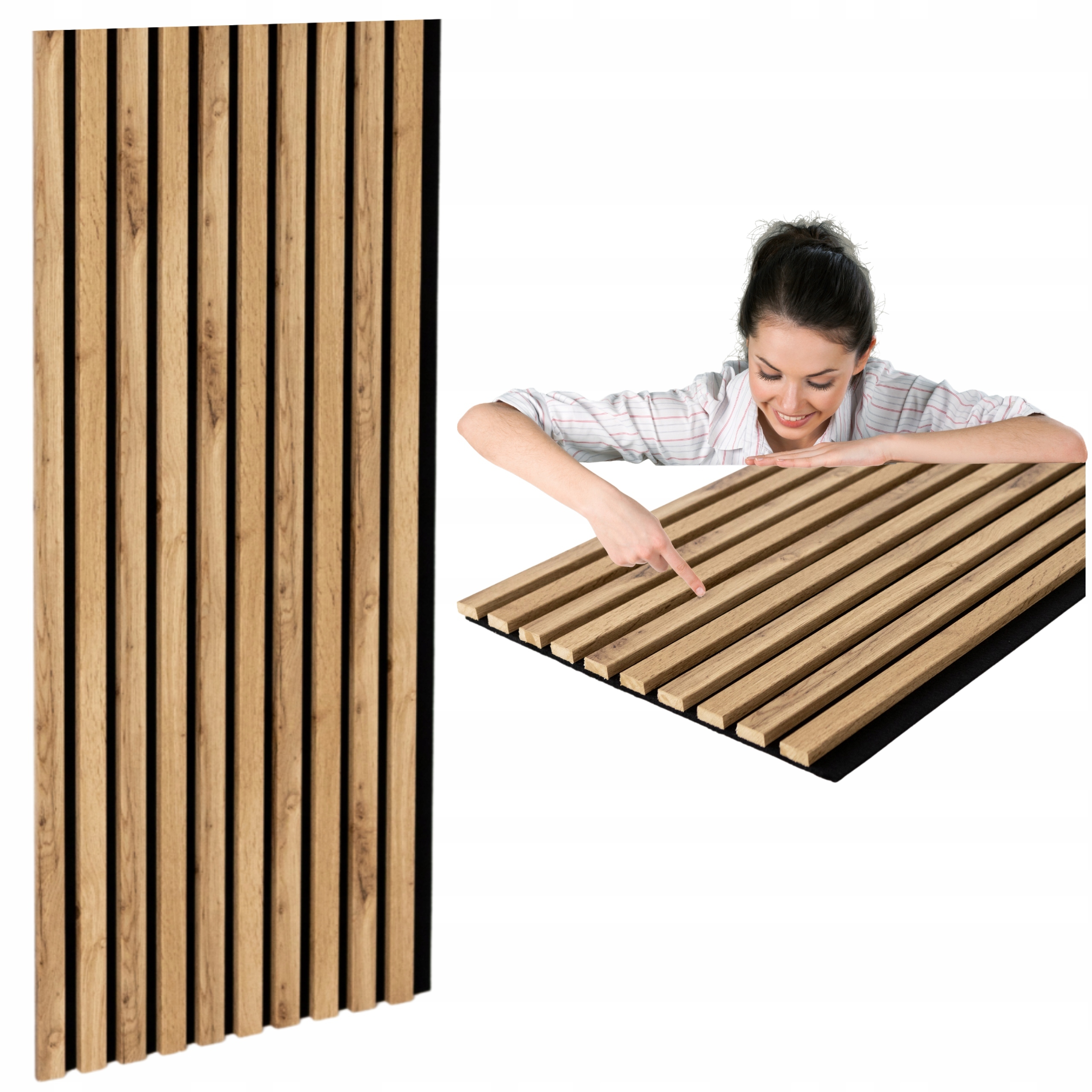 Lamely na nástěnné desce 135x46 Dekorativní panely Premium Dub Různé Barvy