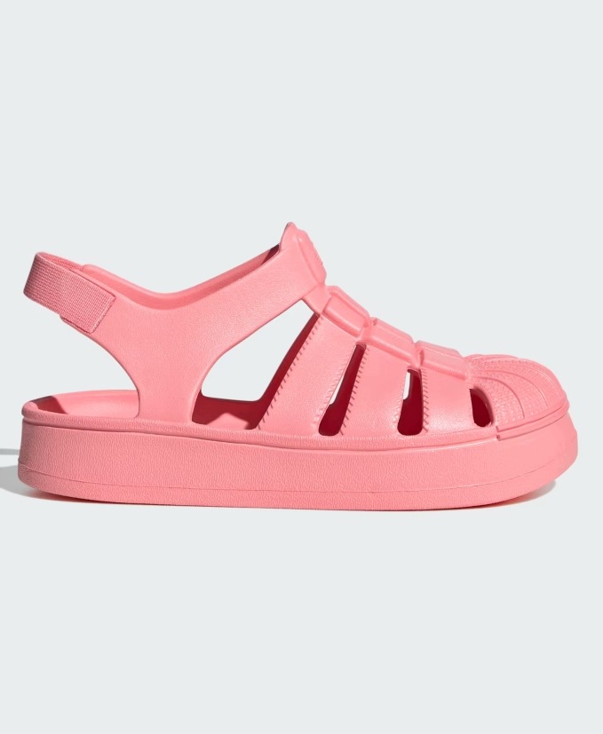 Sandały Dziecięce Adidas Originals Superstar Sandal C JI2799 Różowe r. 29