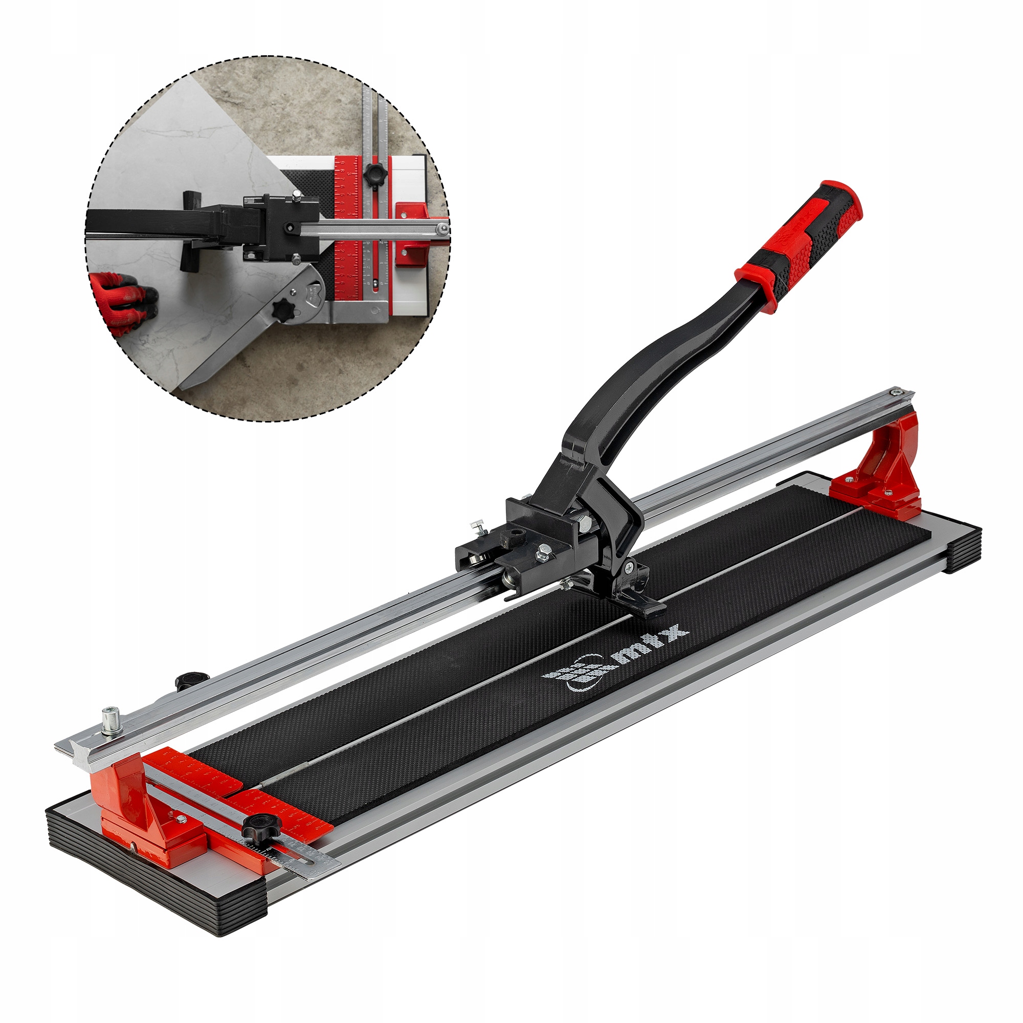 Przecinarka do glazury, maszynka do cięcia płytek ręczna, 700 mm Mtx