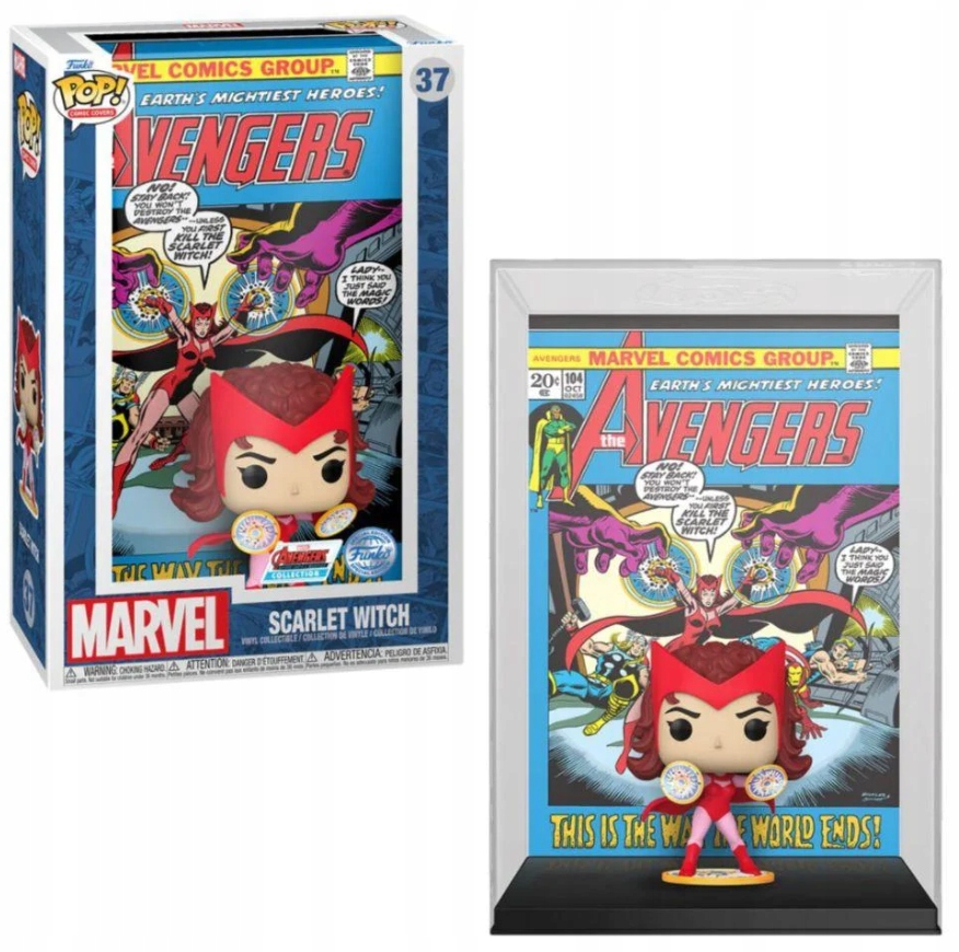 Funko Pop! Figurka ze speciální edice Marvel Comic Cover 37 Scarlet Witch