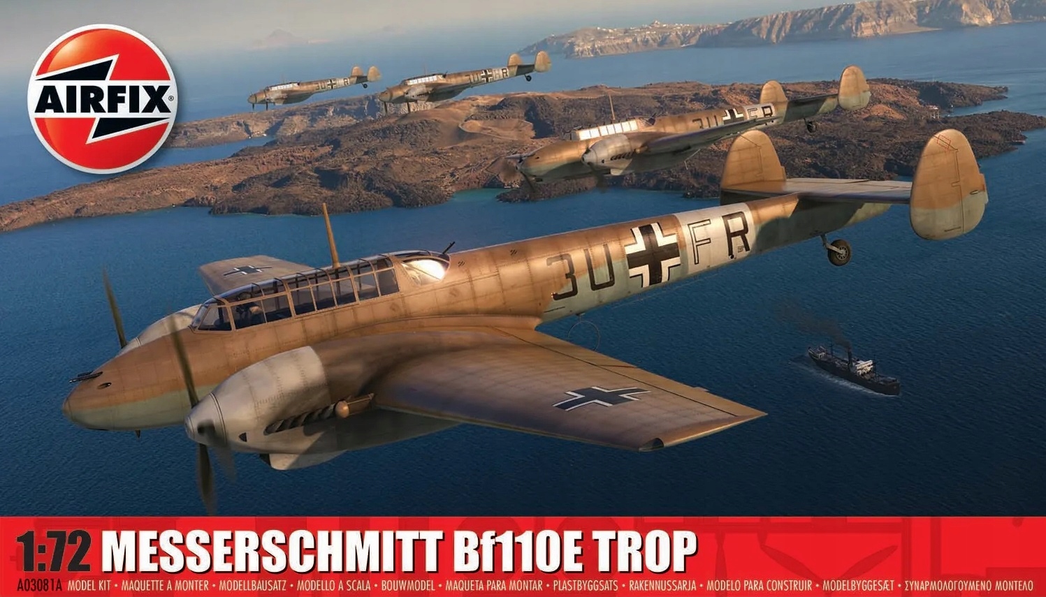 Airfix 03081A Messerschmitt Bf110E/E-2 Trop 1:72