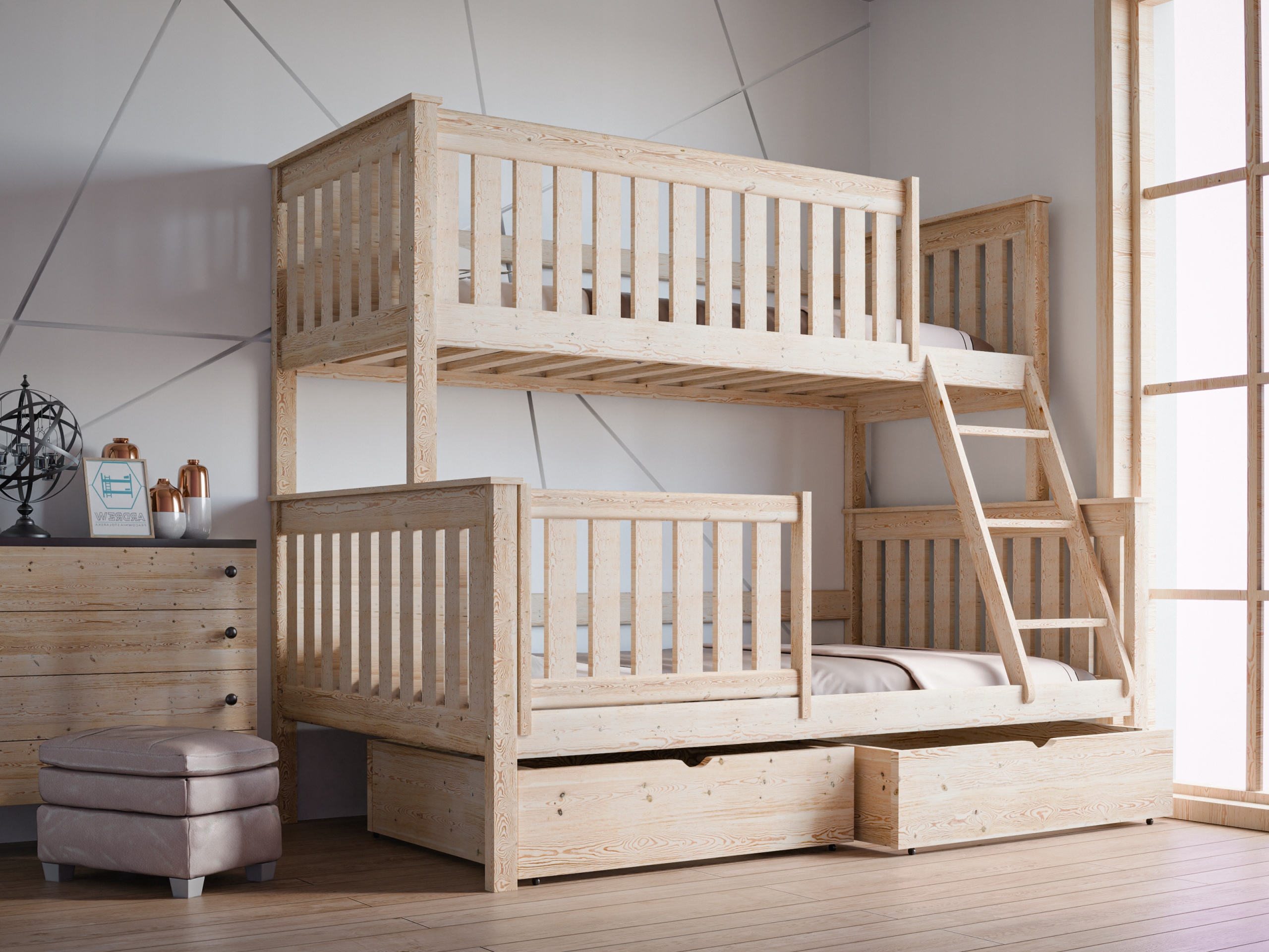 Двухъярусная кровать ALVIN 3