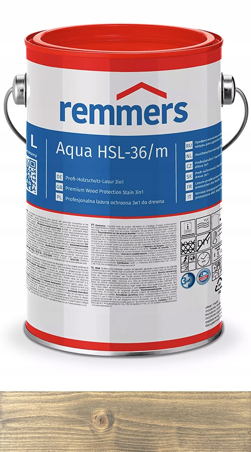 Remmers HSL-36/m Lazura na vodní dřevo 10L Kamenná