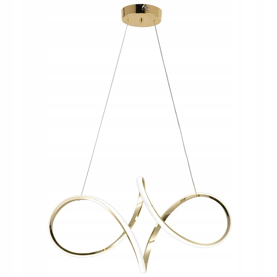 Lampa G081 złota Led sufitowa wisząca żyrandol