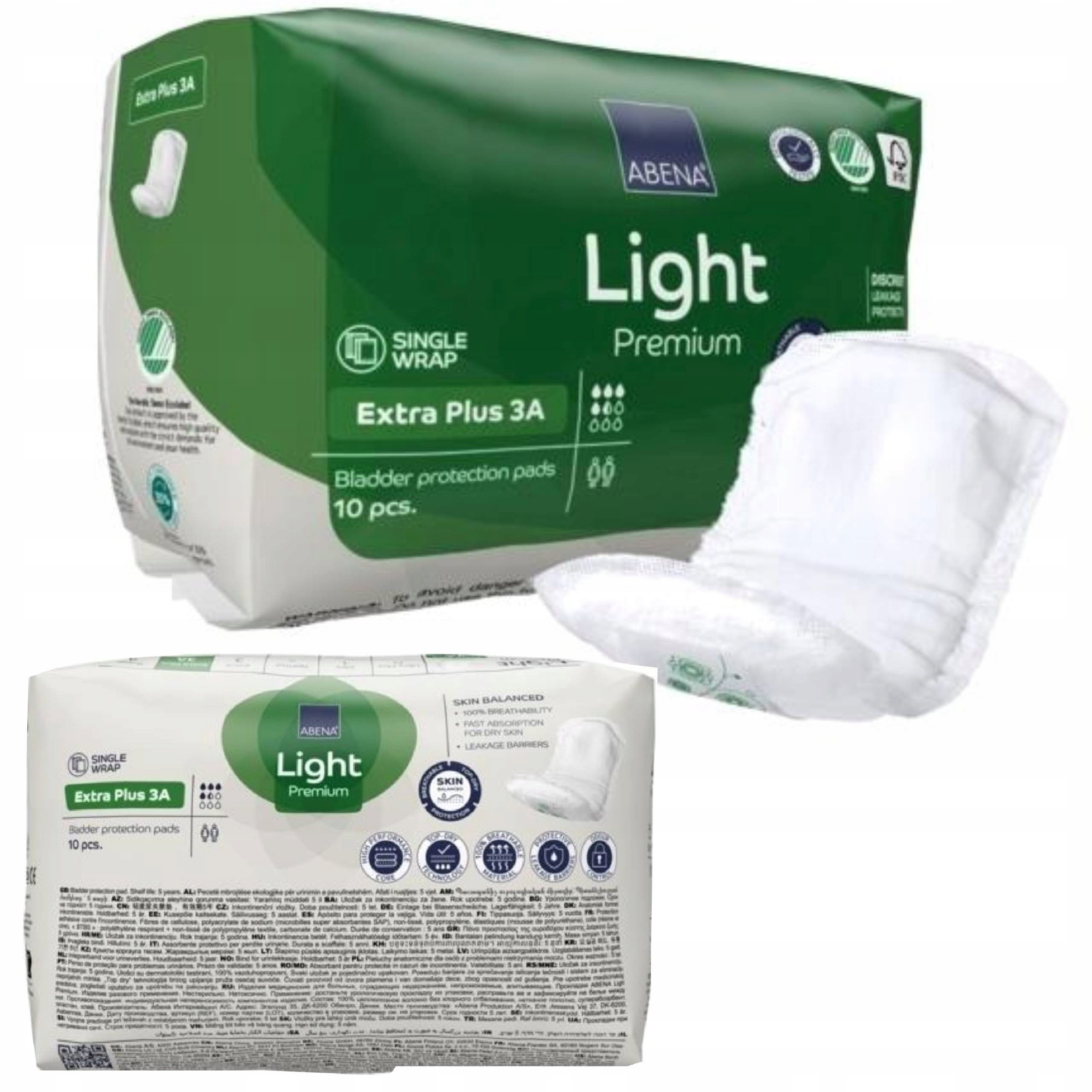 

Wkładki Urologiczne Abri Light Extra Plus 10 Sztuk