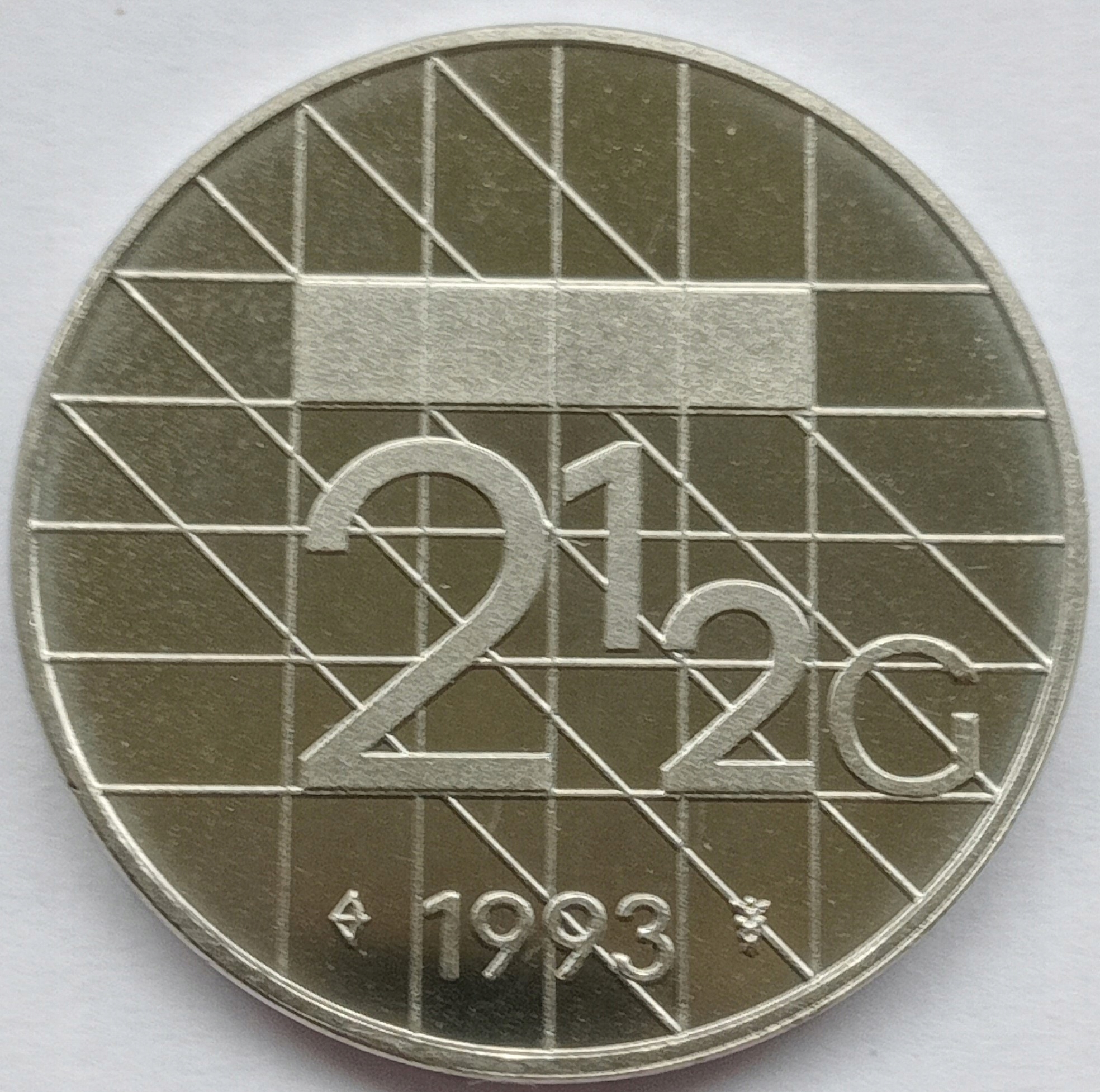 Holandia 2,5 Gulden 1993 Mennicza (UNC)