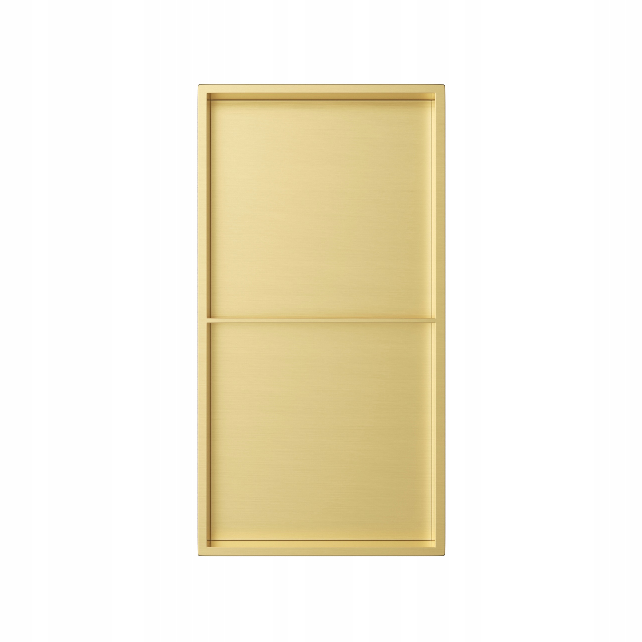 Półka Wnękowa Łazienkowa Q-box 2 Podtynkowa Złota 60x30x10cm Aquauno