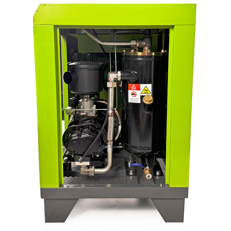 Sprężarka śrubowa B&D 15kW z wbudowanym falownikiem 2070l/min, 10bar Moc silnika 20 KM