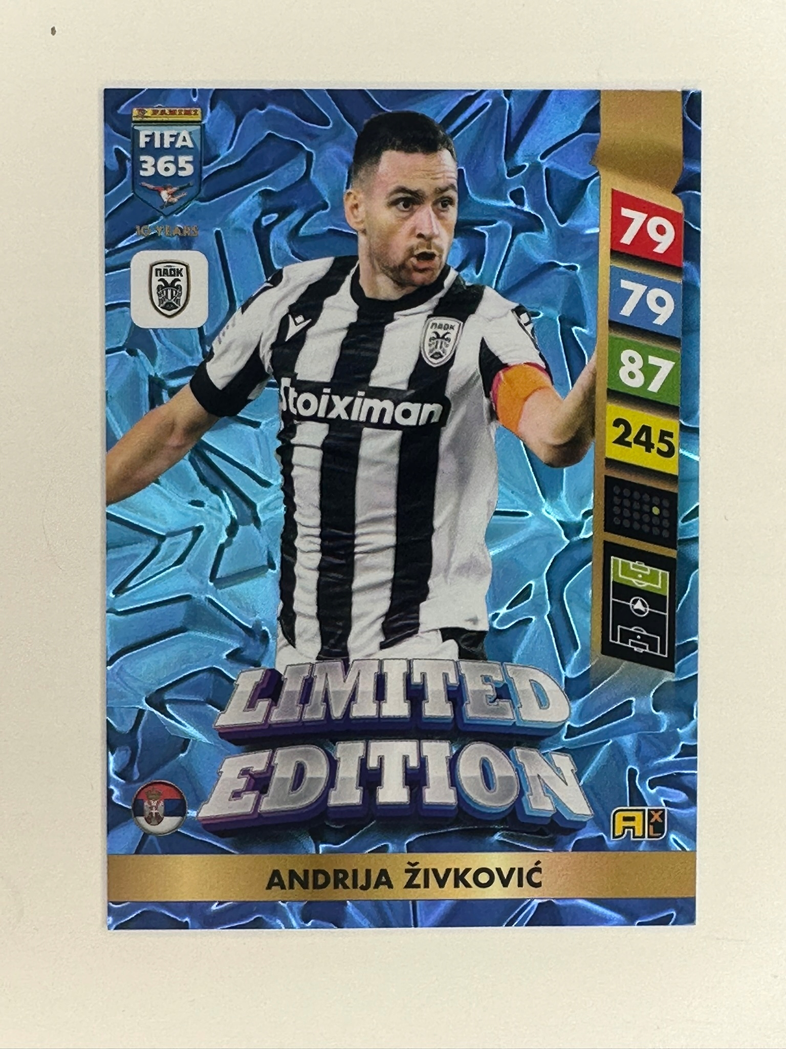 Panini Fifa 365 2025 Karta Limited Andrija Zivkovic Paok Fc