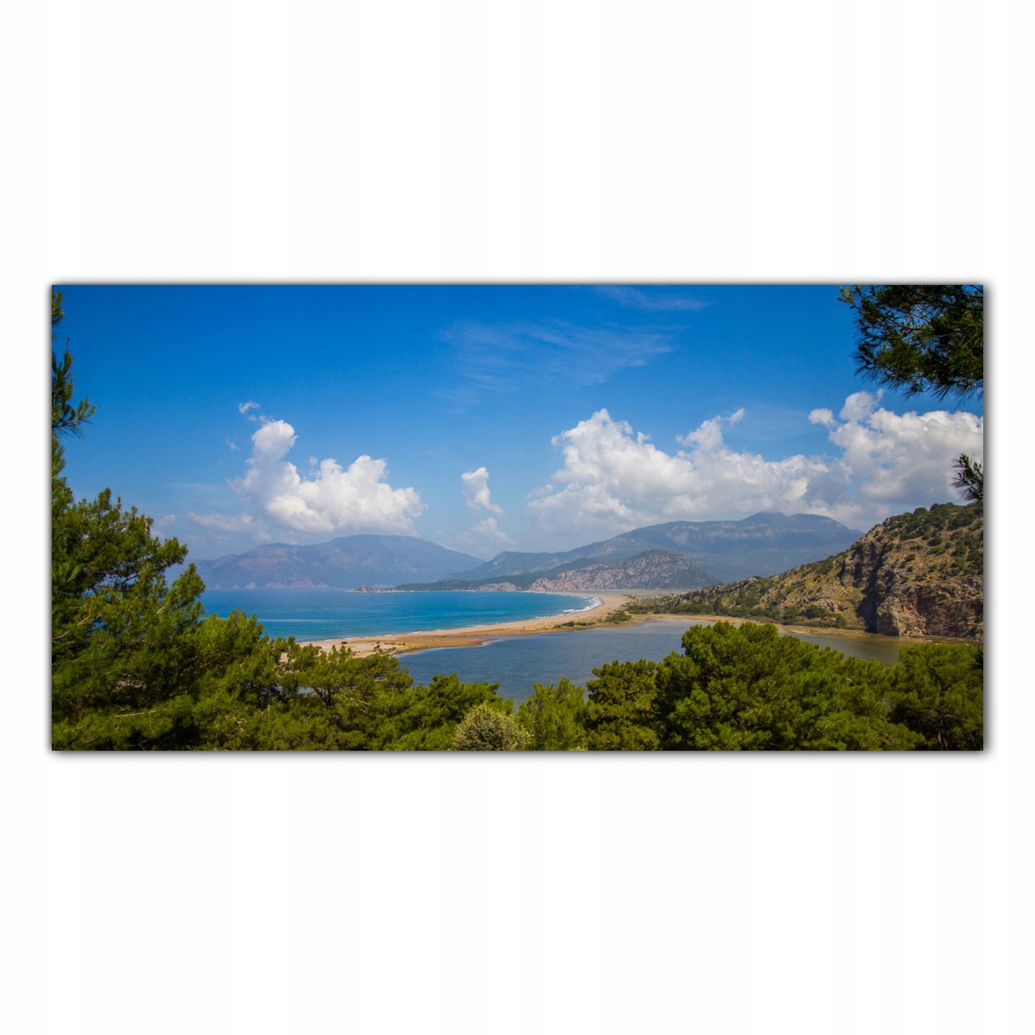 Pláž Útes Krajina 120x60 Kuchyně Panel nad pracovní deskou