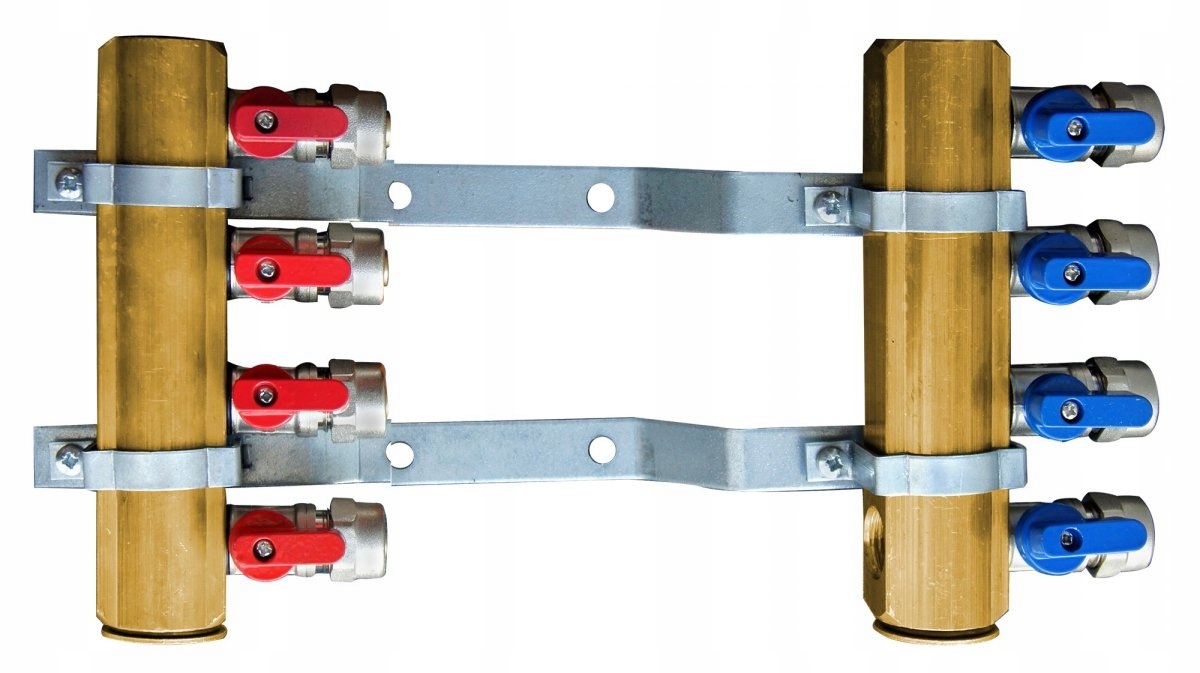 Rozdzielacz 9 sekcji do ogrzewania + zaworki PEX