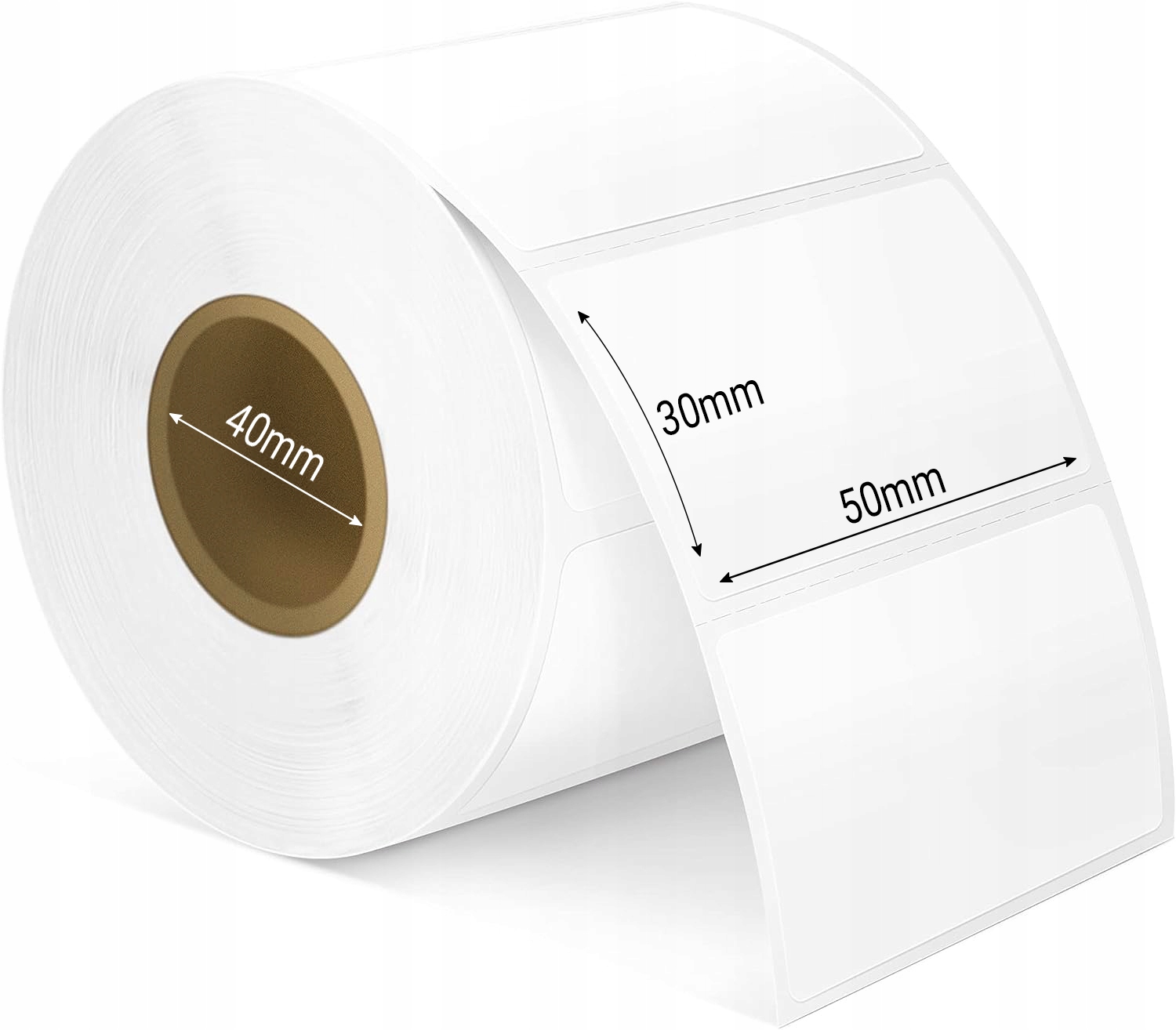ETYKIETY TERMICZNE BIAŁE 50x30 mm 1000 szt EAN (GTIN) 5903900010634