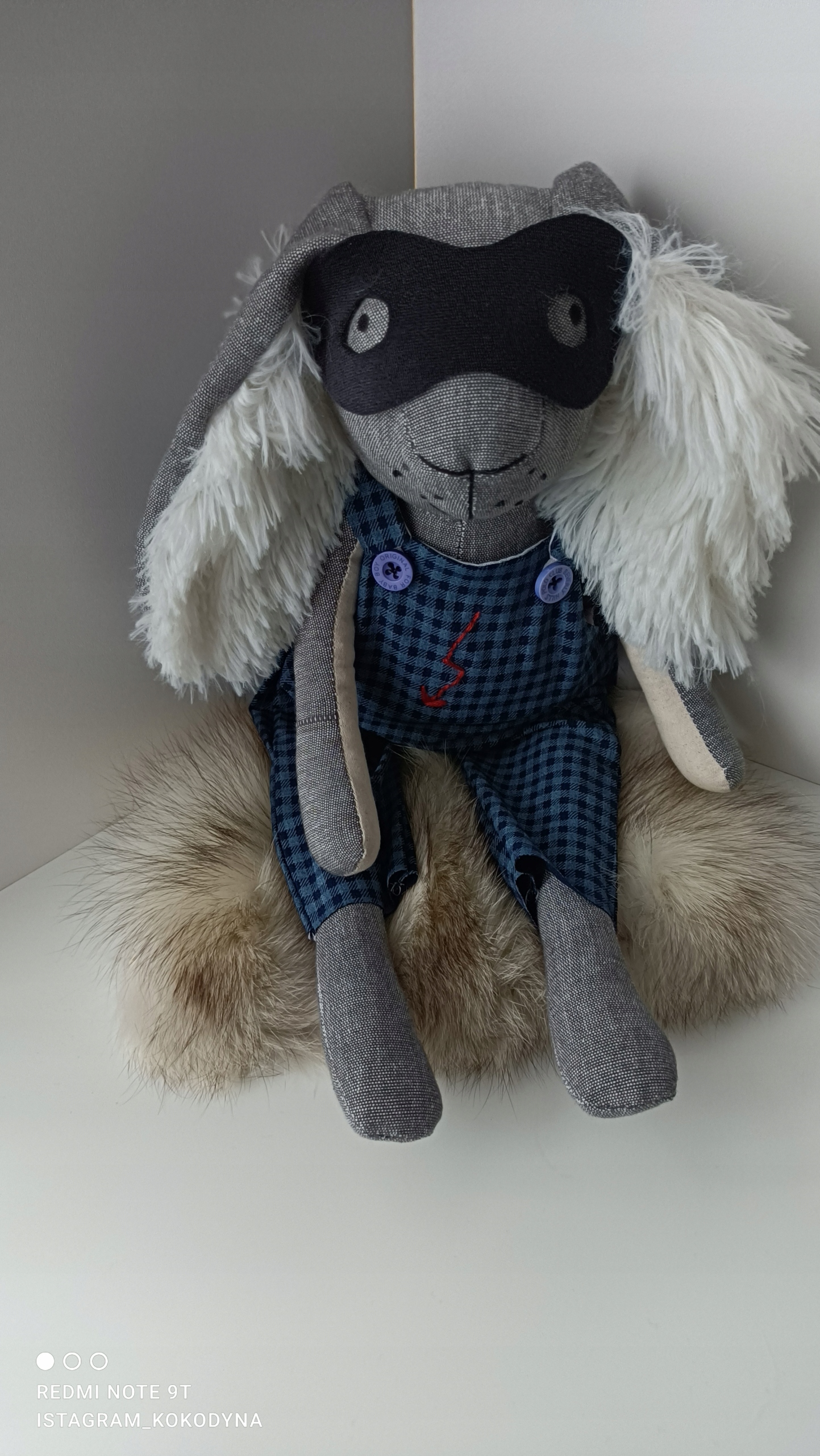 Králík hrdina mazlíček ruční práce