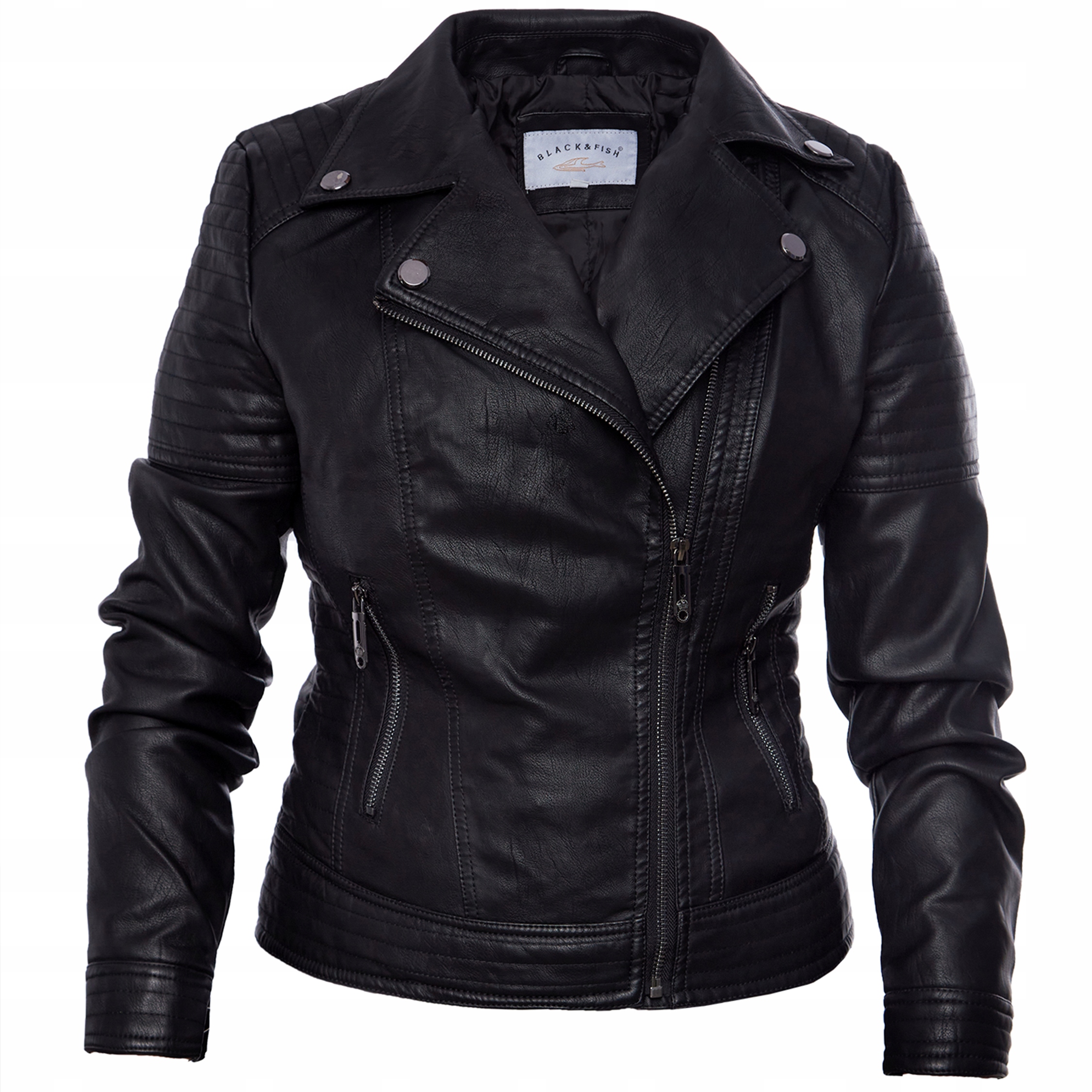 077_ S/36 _DAMSKA KURTKA SKÓRZANA RAMONESKA