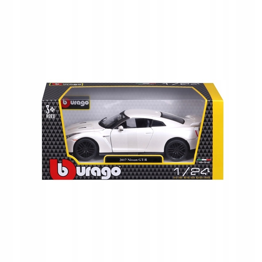Nissan GT-R 1:24 model Bburago 18-21082 biały Model GT-R