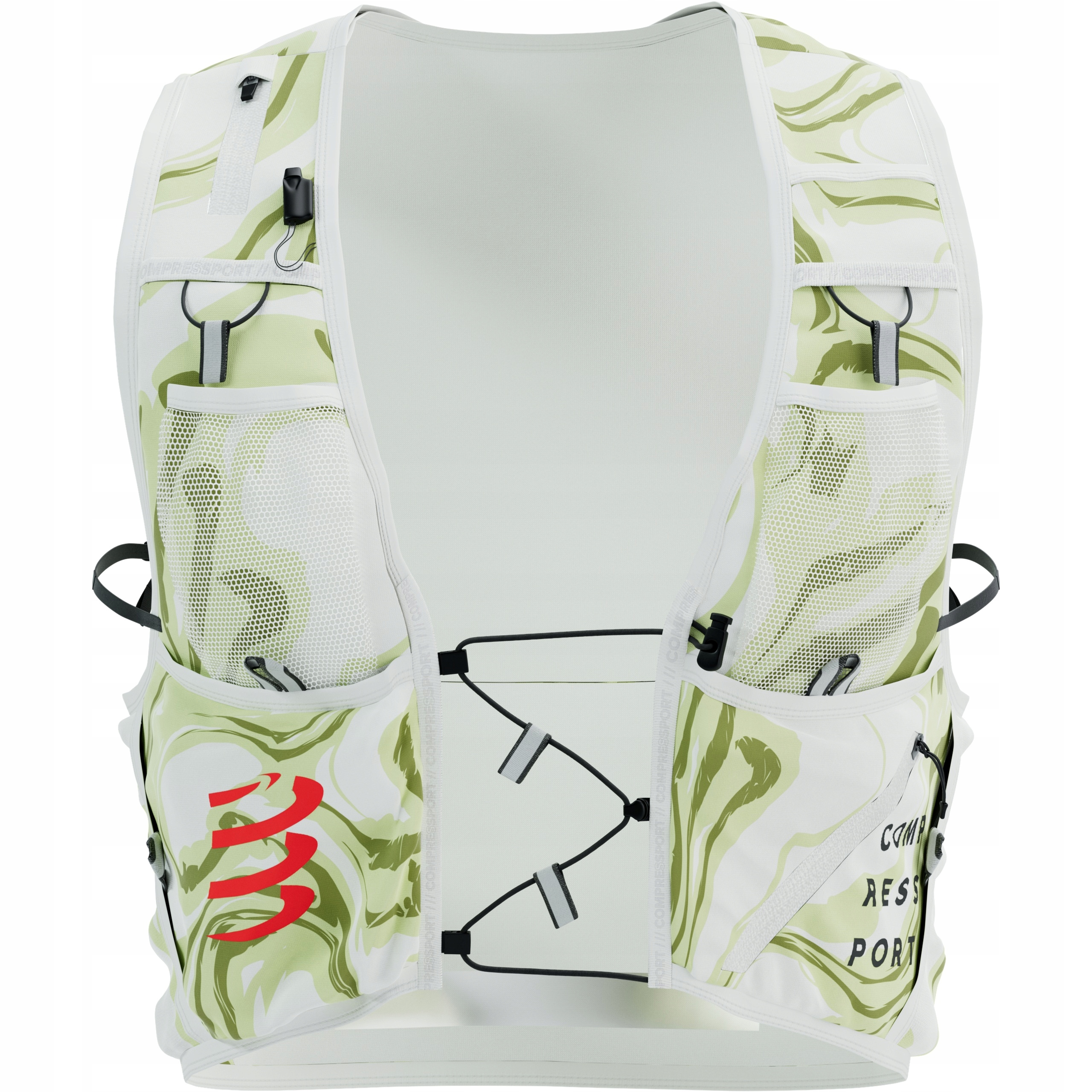 Kamizelka do Biegania Compressport Ultrun Evo 10 L Pack 2 x Flask Camo S