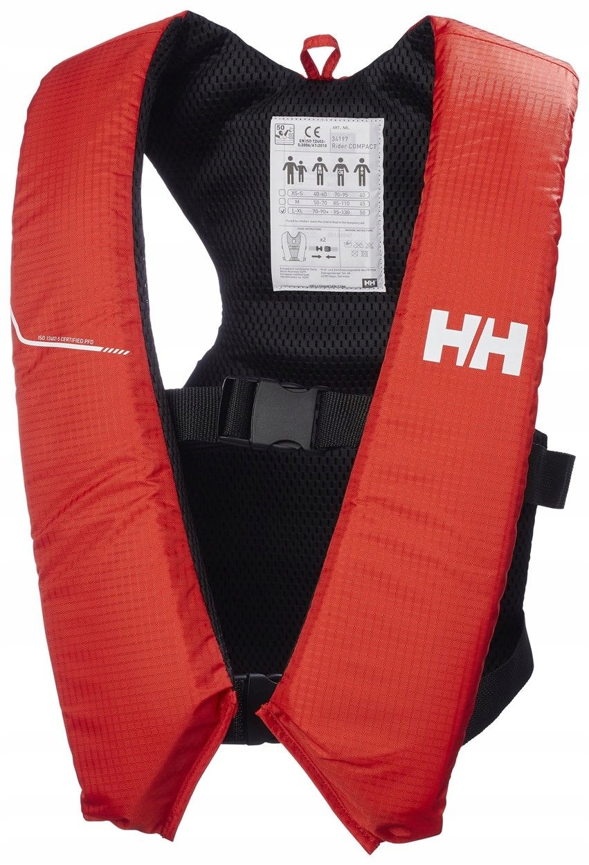 Kamizelka asekuracyjna Helly Hansen Rider Compact 50N nie ogranicza ruchów