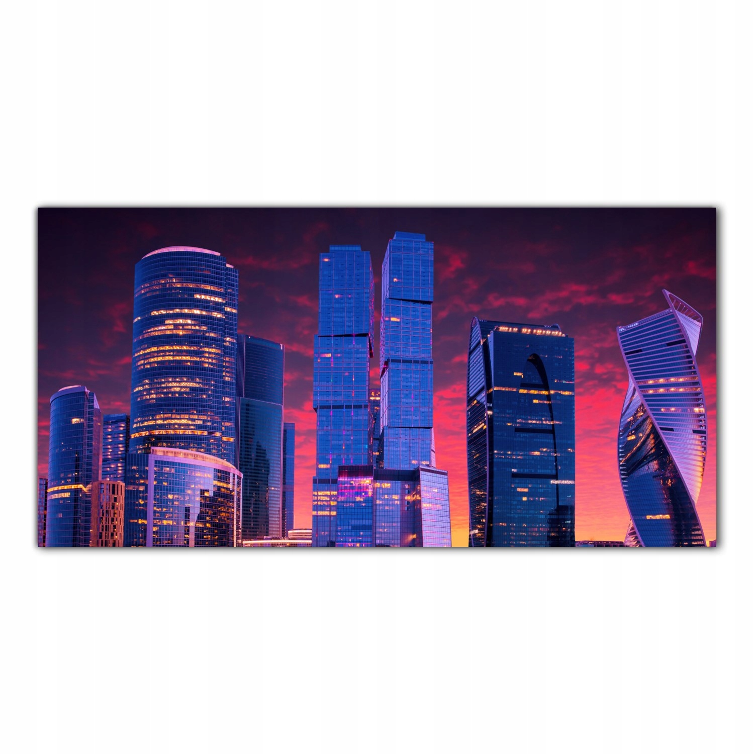 Moskva Město Rusko 100x50 Tvrzené sklo panel