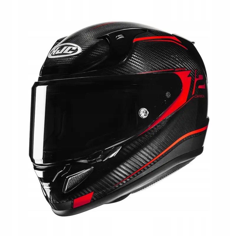 Integrálna športová motocyklová prilba Hjc Rpha 12 Carbon Keres Black/Red M