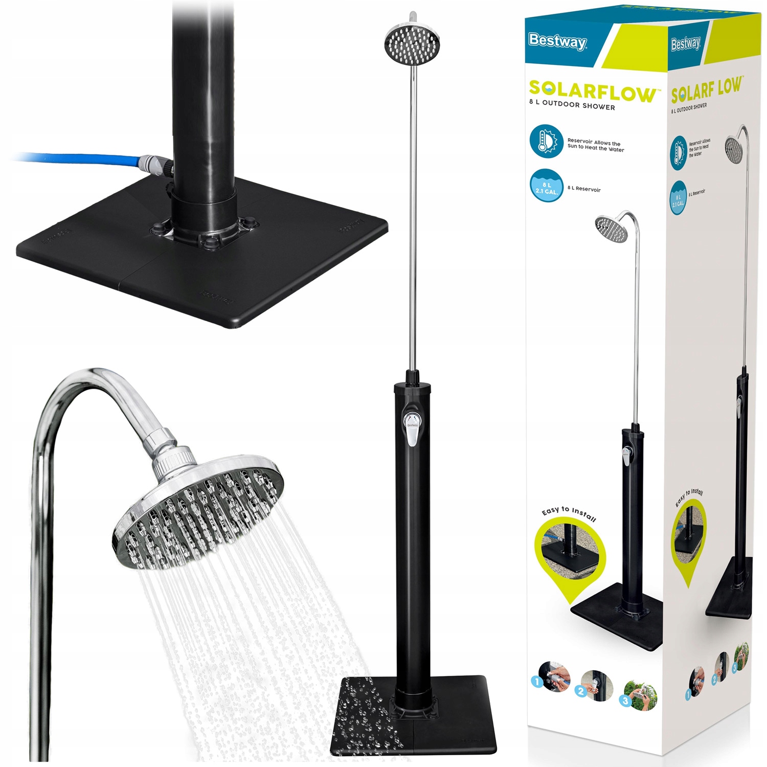 Solárna záhradná sprcha 8L Bestway 58694 Teplá voda