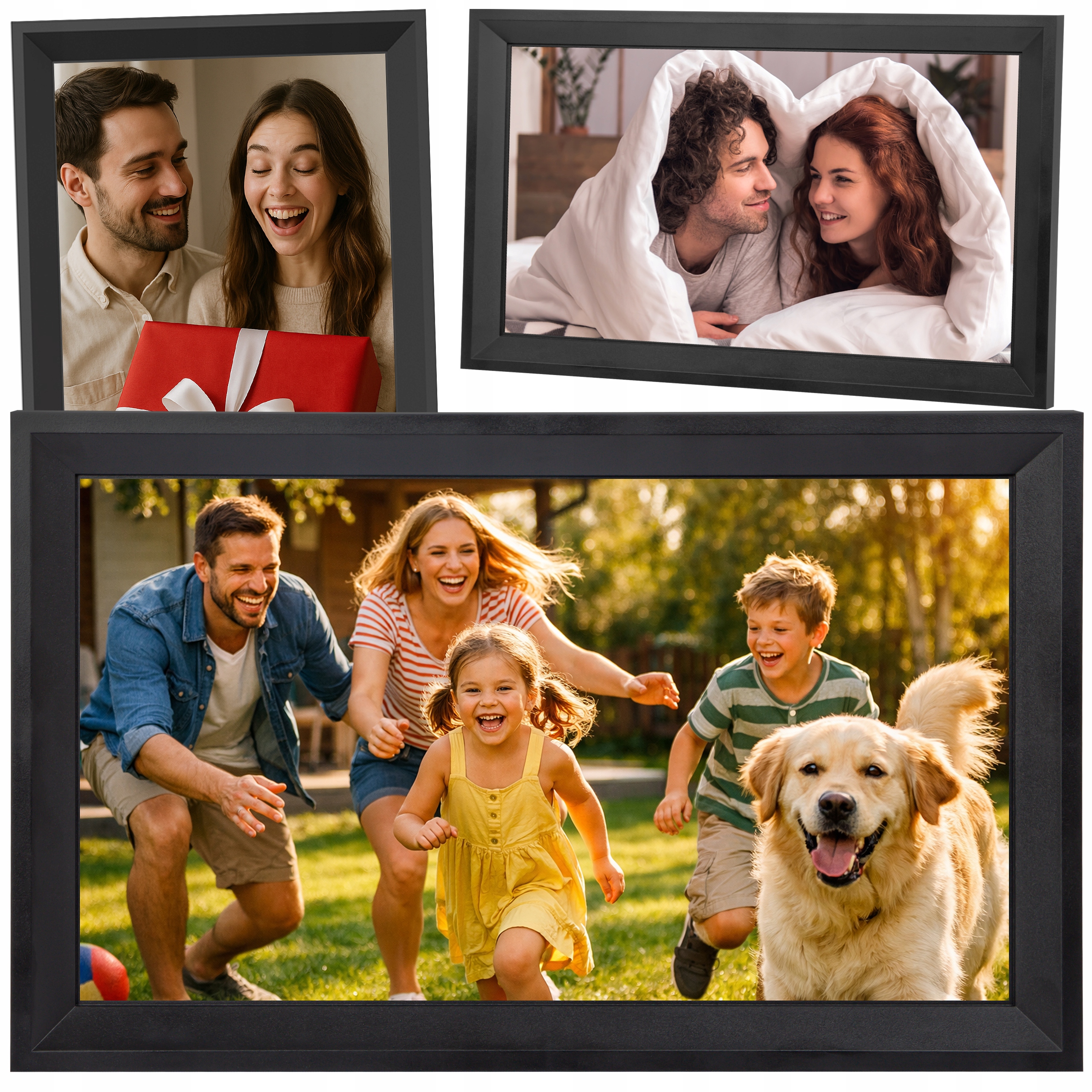 Velký Rámeček 15.6 Palců Frameo Dotykový Fotorámeček 32GB Wifi Na Fotografie