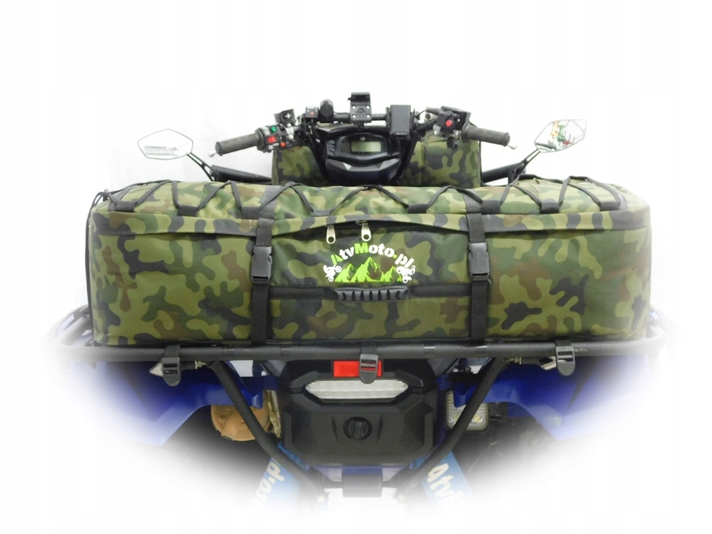 Torba kufer na quada ATV na tyl ciemne moro Weight with packaging 2 kg