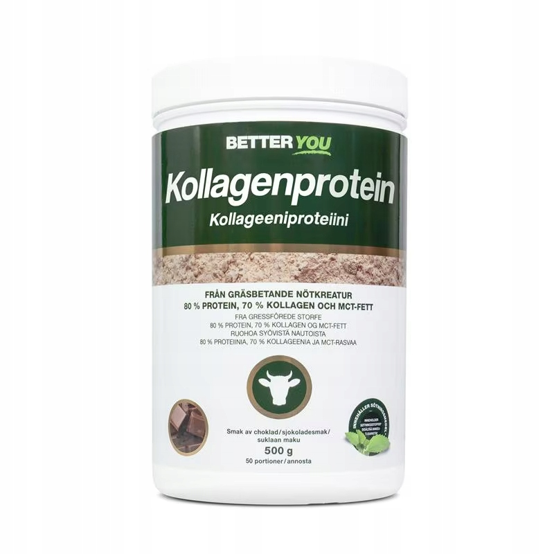 Kolagenová bílkovina 500 g bez cukru; 70% kolagenu, 80% bílkovin Better You