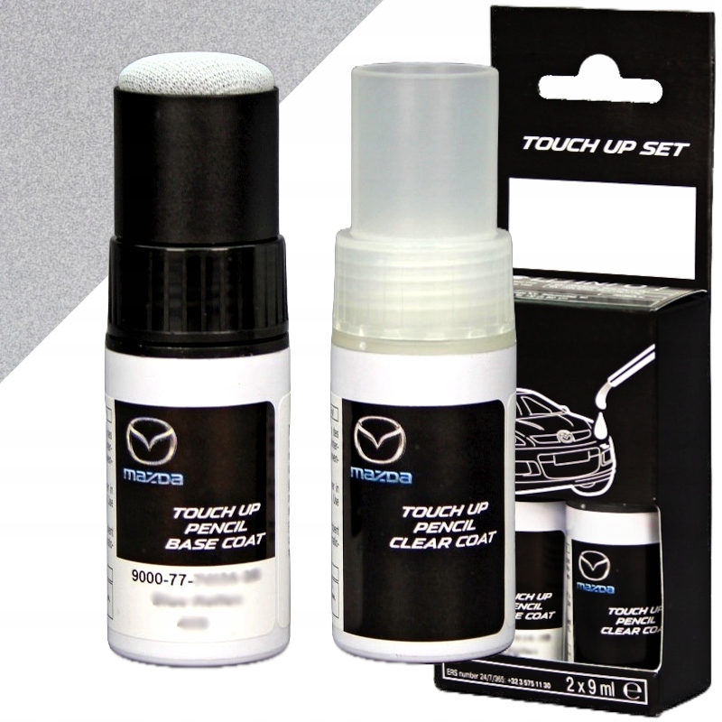 ORYGINALNY LAKIER SAMOCHODOWY SZTYFT SONIC SILVER MAZDA 45P SREBRNY