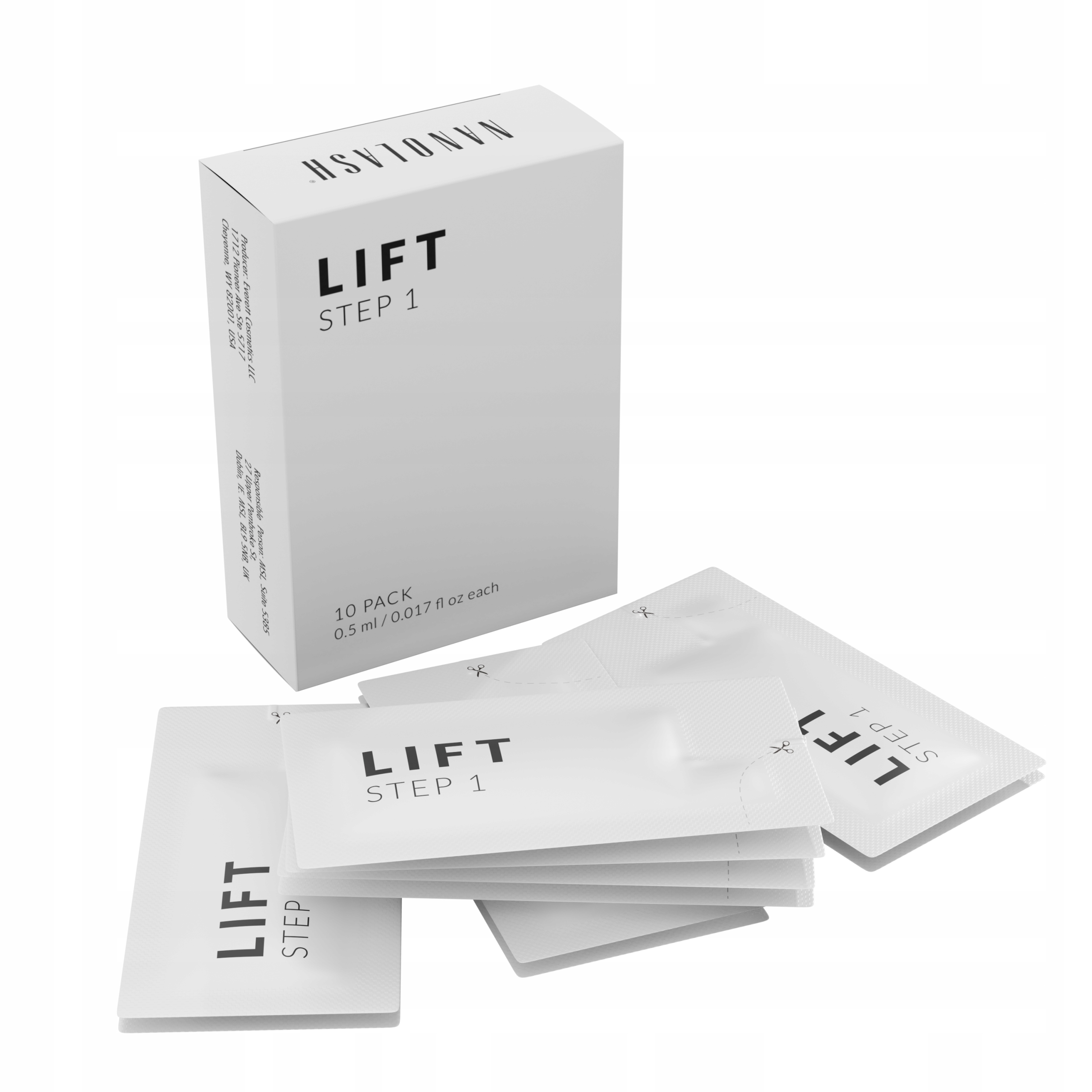 Krok 1 aktivátor pro lifting a laminaci řas Nanolash 10 sáčků