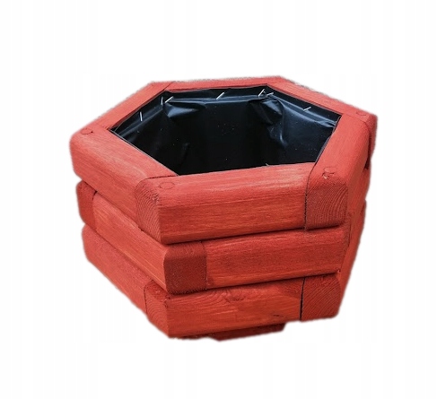

Donica ogrodowa, drewniana typ Bratek 30 Red Le