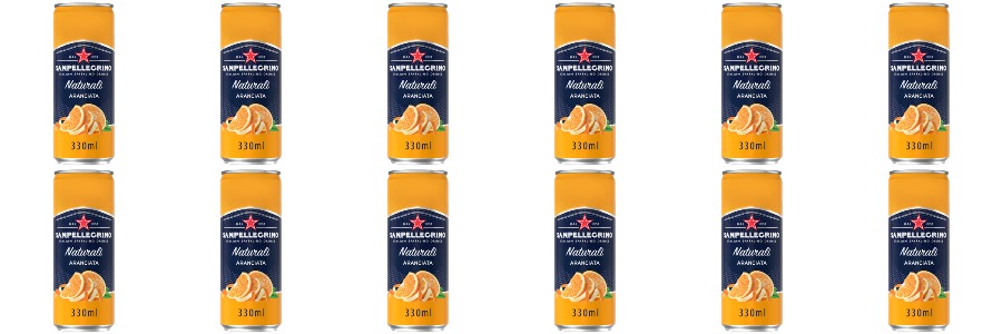 12x 330ml Sanpellegrino Naturali Aranciata