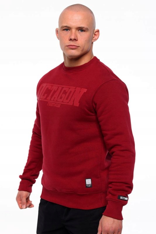 Bluza Octagon Fight Wear burgund bez kaptura M