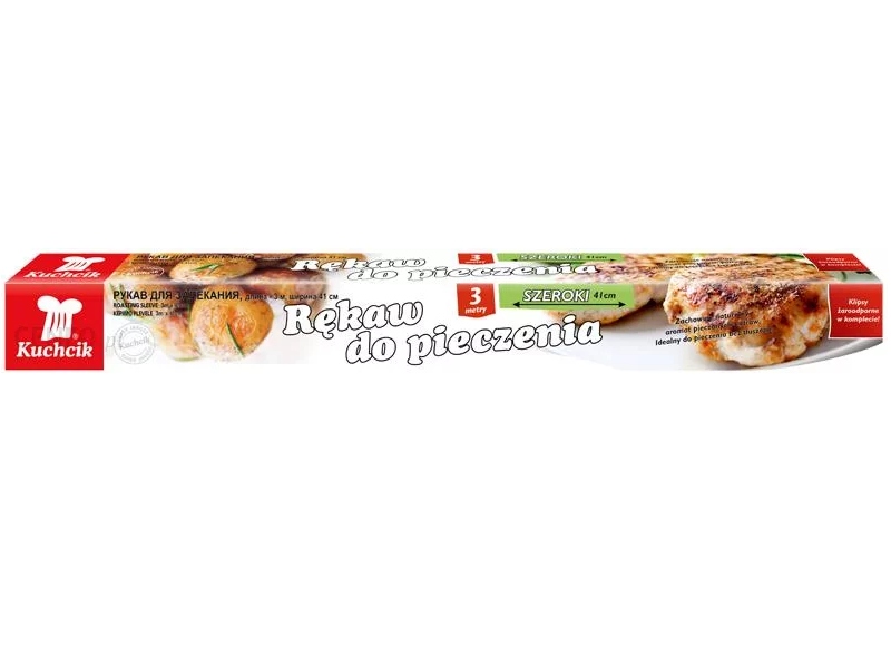 

Rękaw Do Pieczenia szeroki 3m x 41cm z klipsami