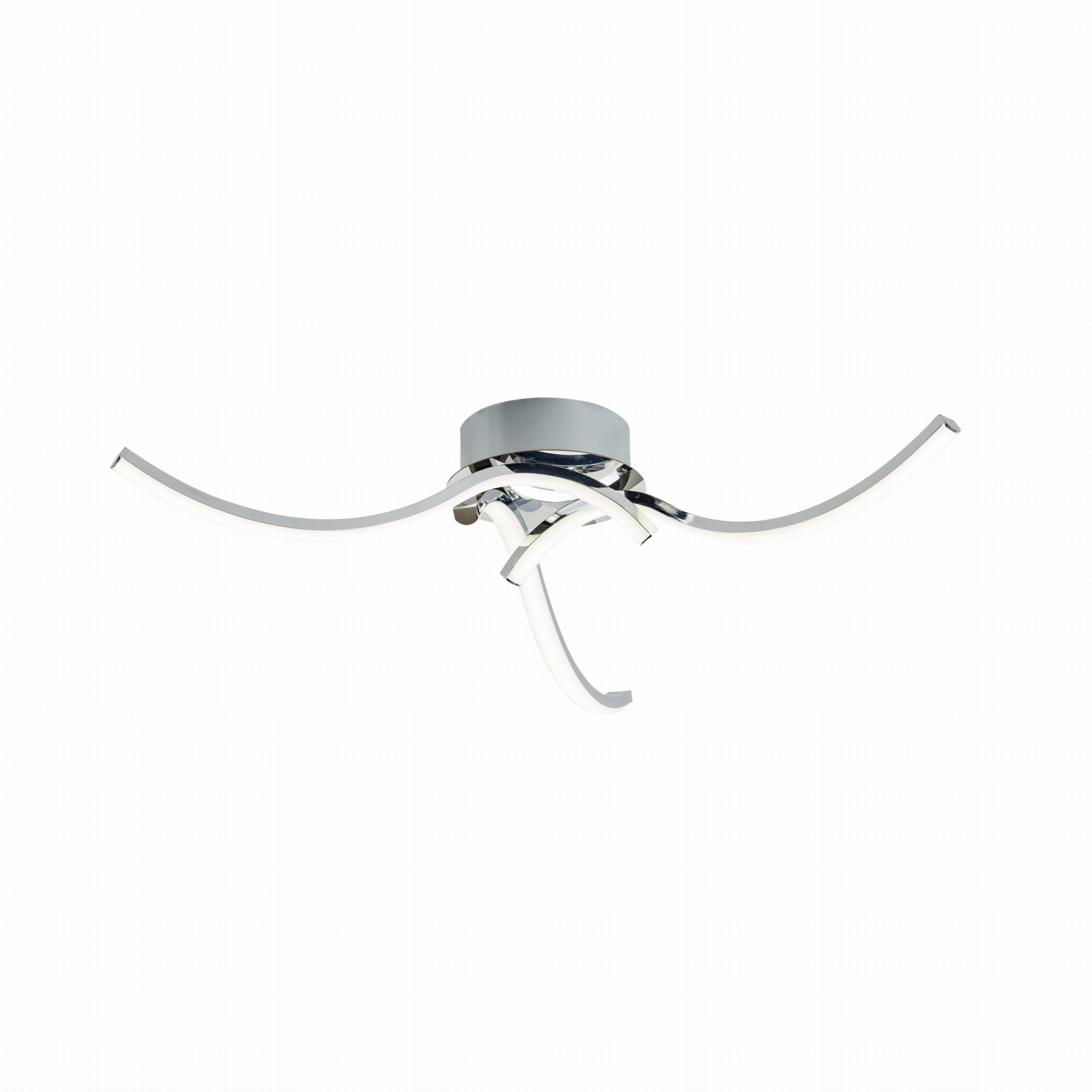 Stropná lampa s tromi pozdĺžnymi ramenami do spálne Focus Led