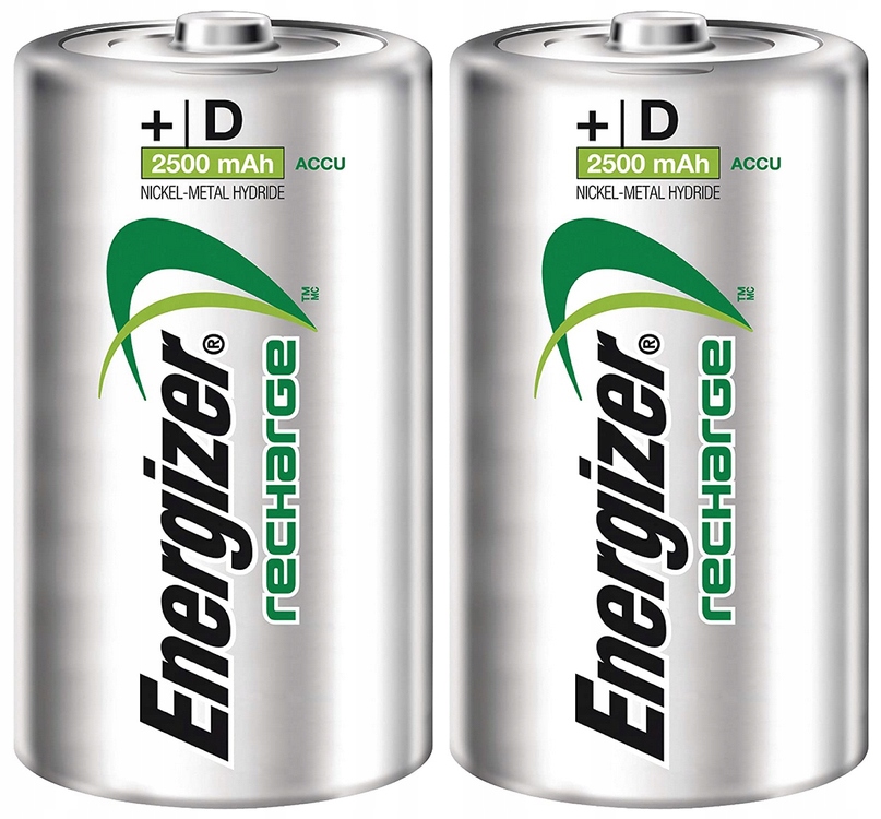 

2x Akumulatorki Energizer R20 D 2500 mAh 1,2V