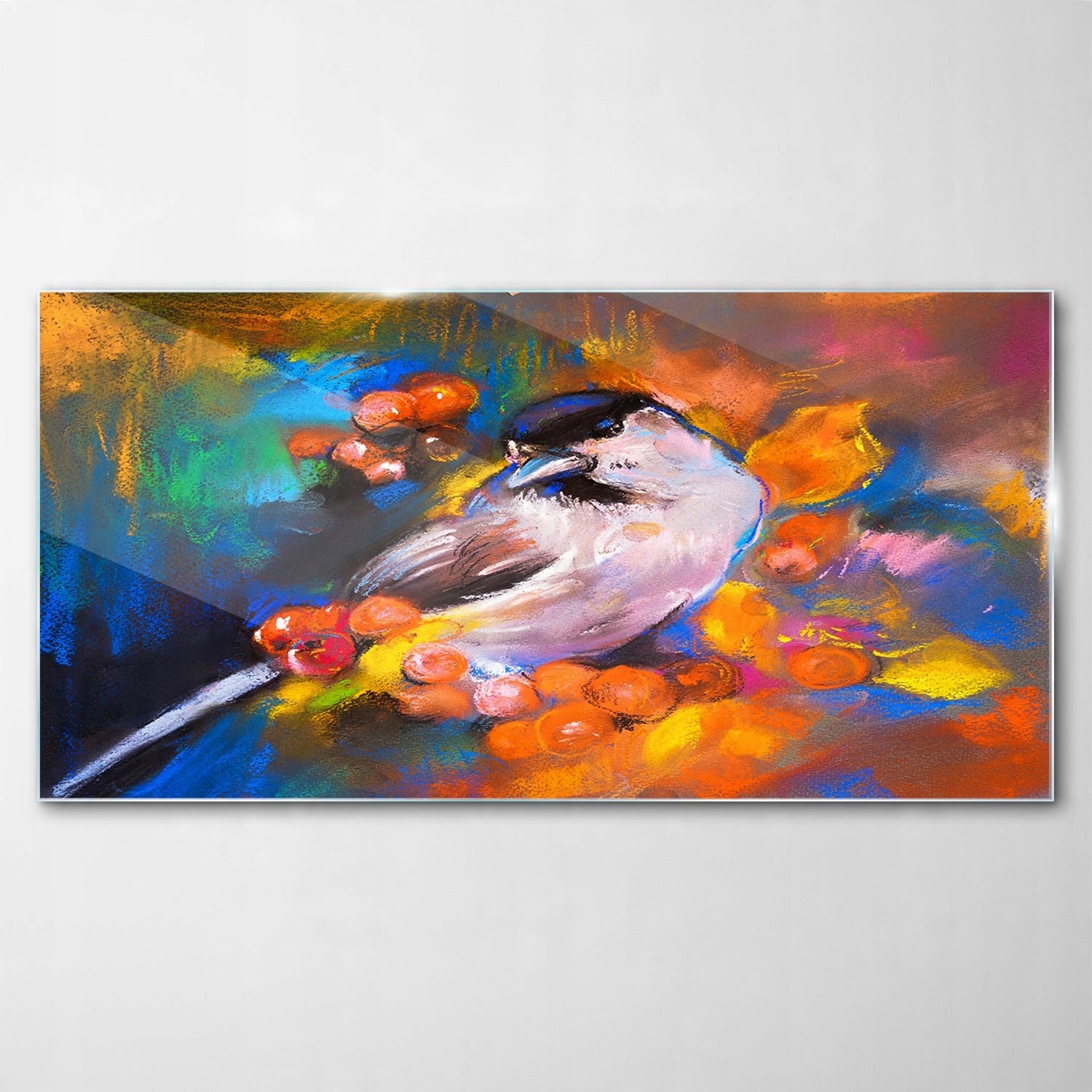 

Hartowany Obraz Szklany Ptak Zwierzę Sztuka 140x70