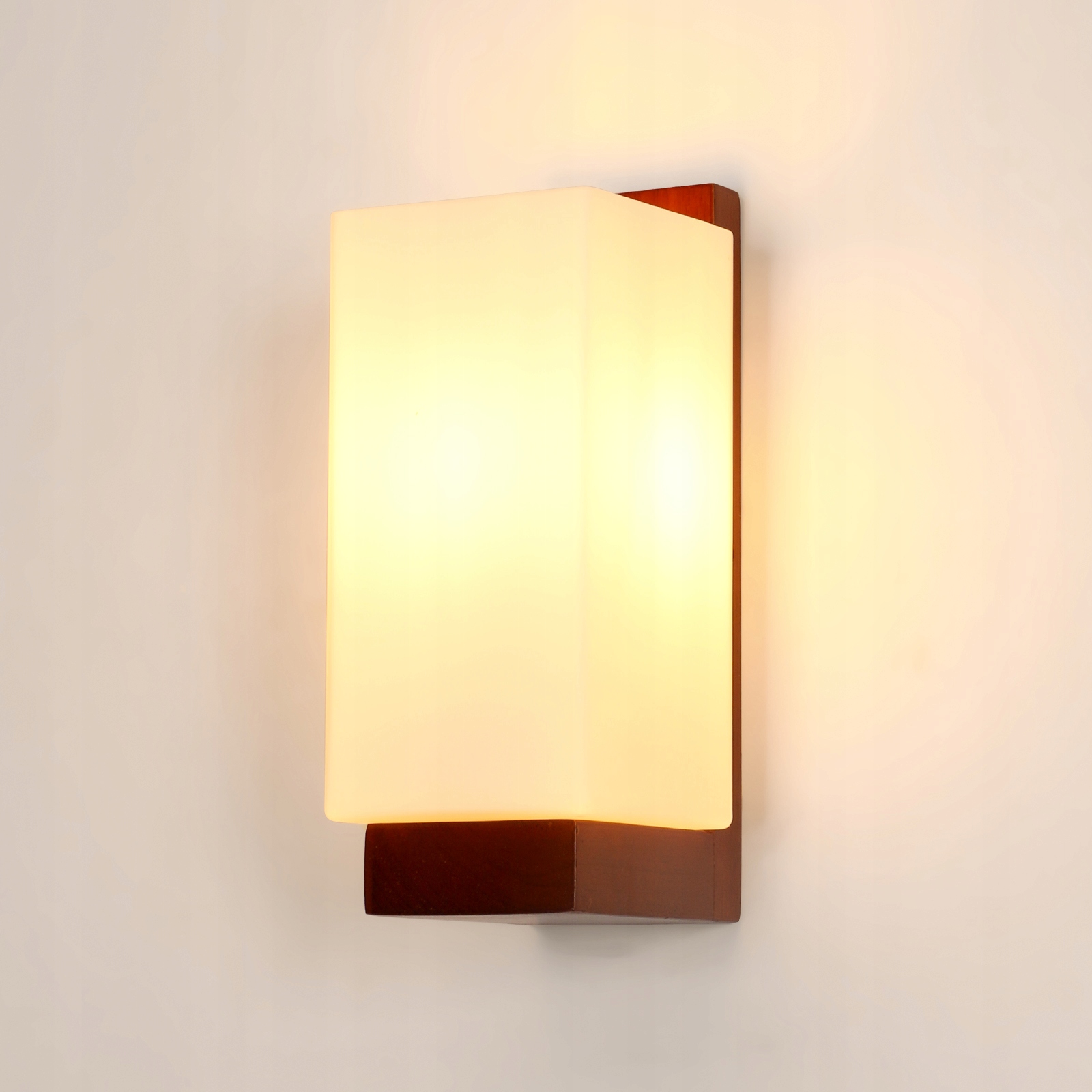 Nástěnné Svítidlo Dřevo Lampa E27 Hlava Moderní Do Obývacího Pokoje