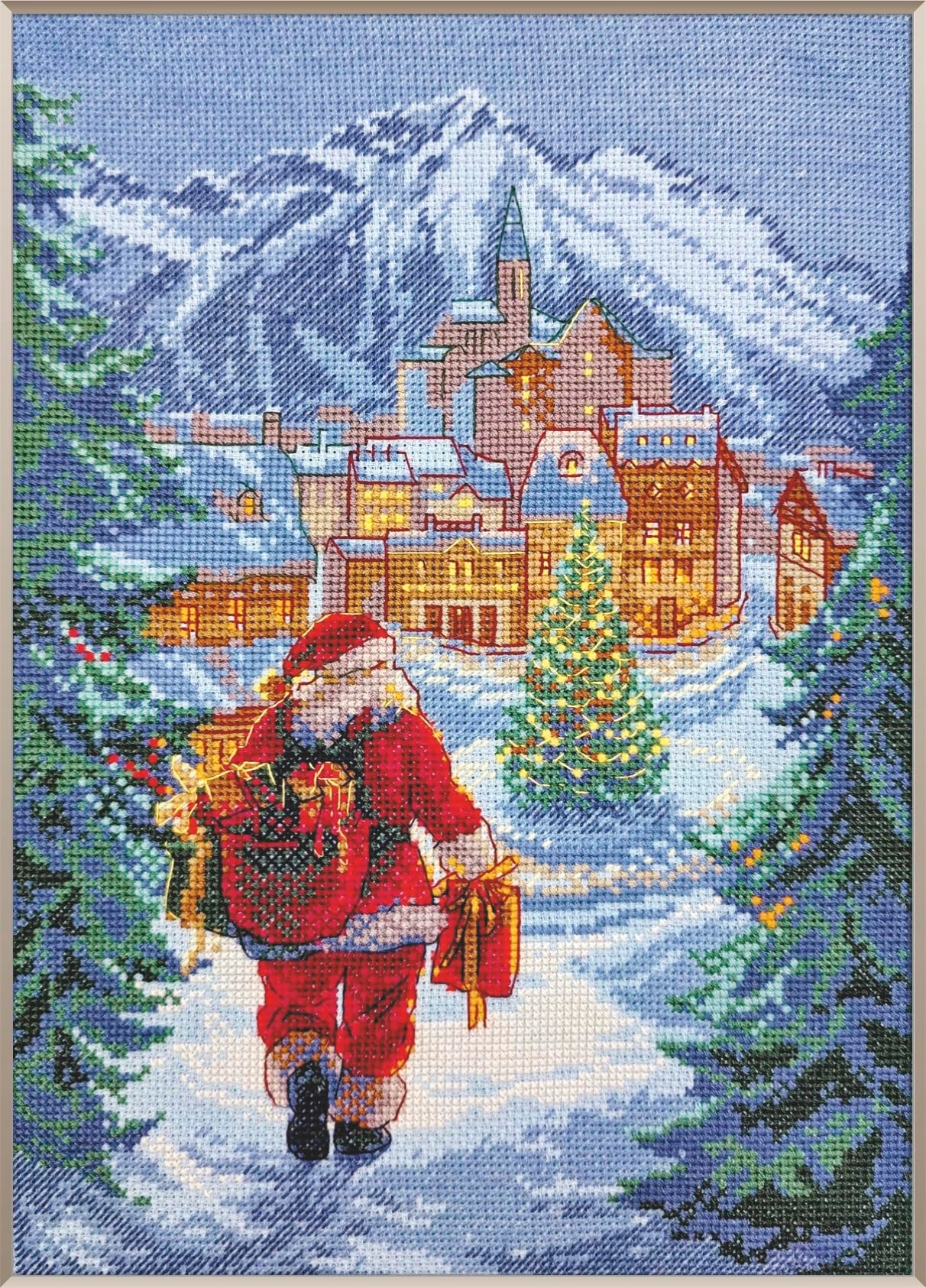 Aine A1020 Magická noc, sada pro křížkové vyšívání 21 x 29,8 cm
