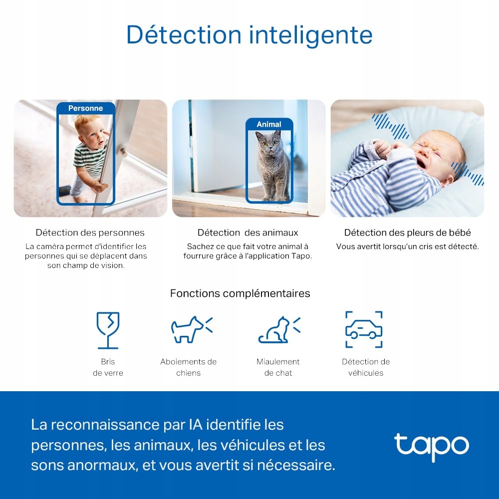 TAPO C230 3K 5MP 360° WiFi Kamera AI Nocny Tryb Audio Alexa — miniatura 6
